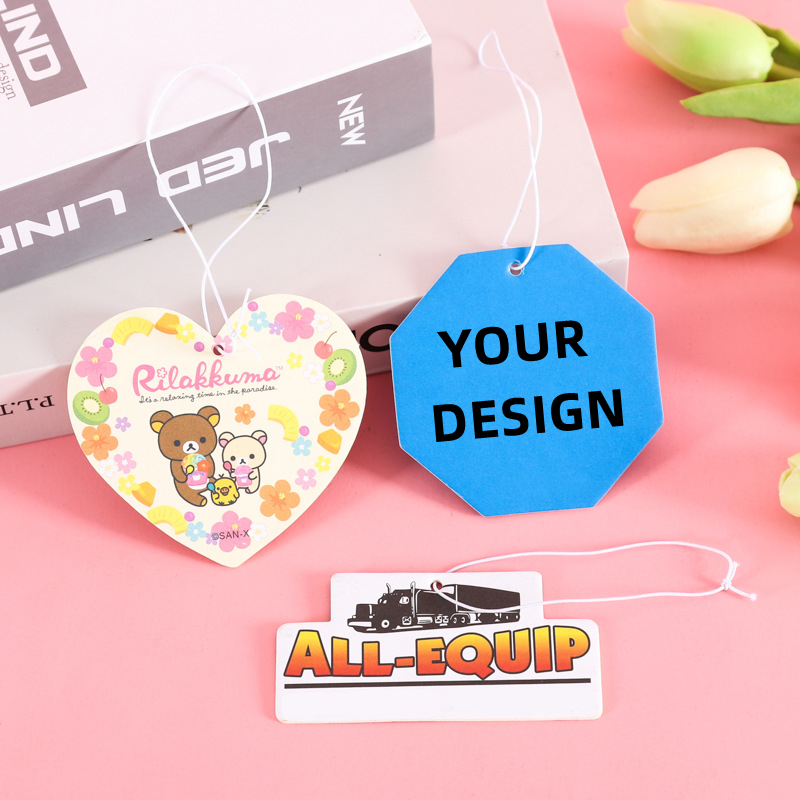 Custom Size/shape Full Color Paper Air Freshener up to 10 sq inches 2