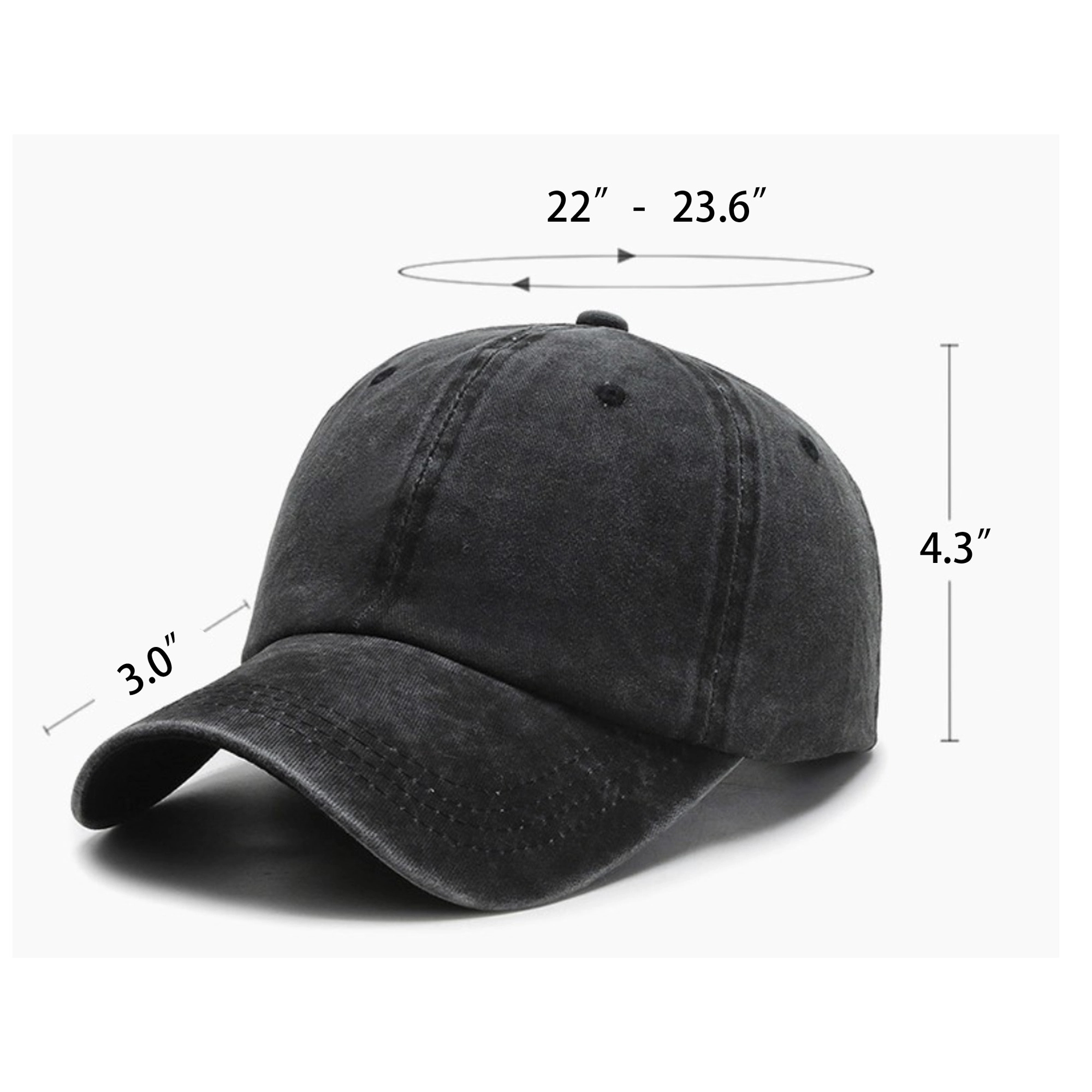 Vintage Cotton Washed Adjustable Baseball Caps 1