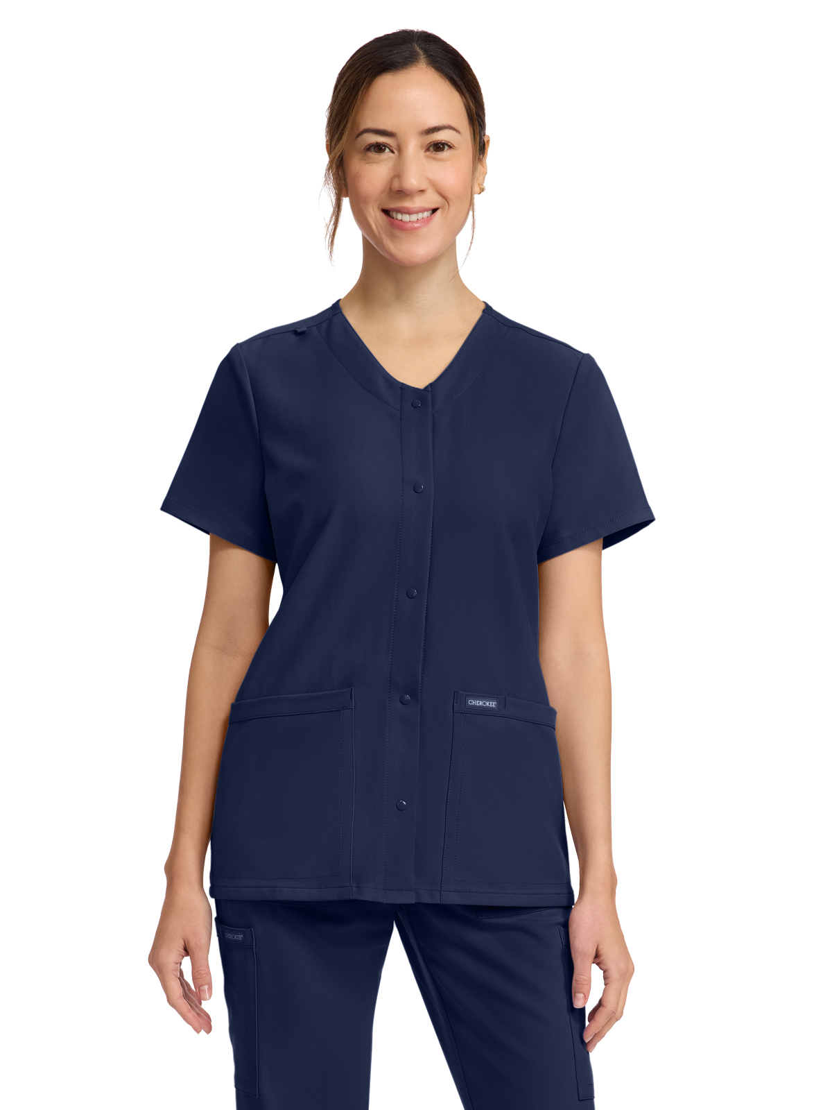 Cherokee - WW Originals Ultra - Women's 2-Pocket Snap-Front Top 19