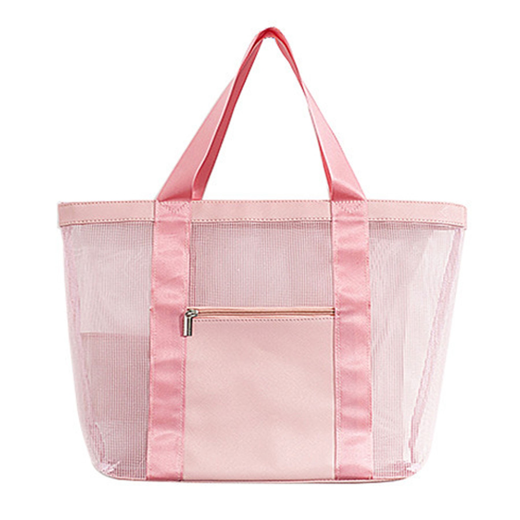 Mesh Beach Tote Bag, custom tote bag with logo imprint 2