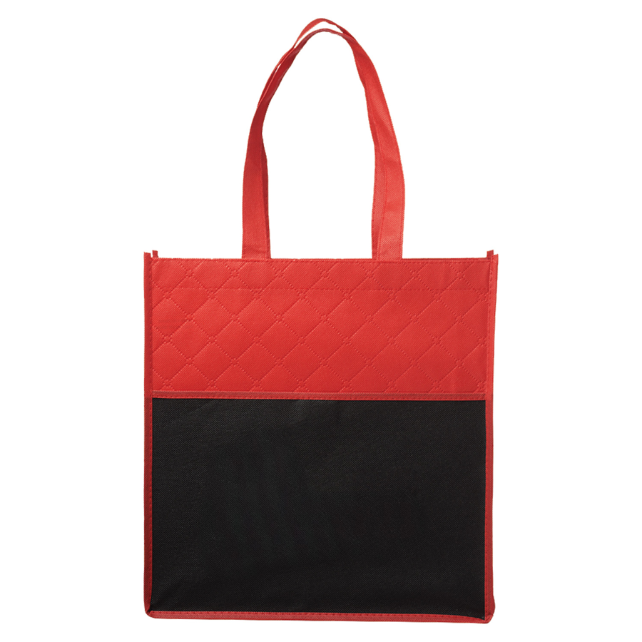 Two Tone Quilted Reusable Tote Bag