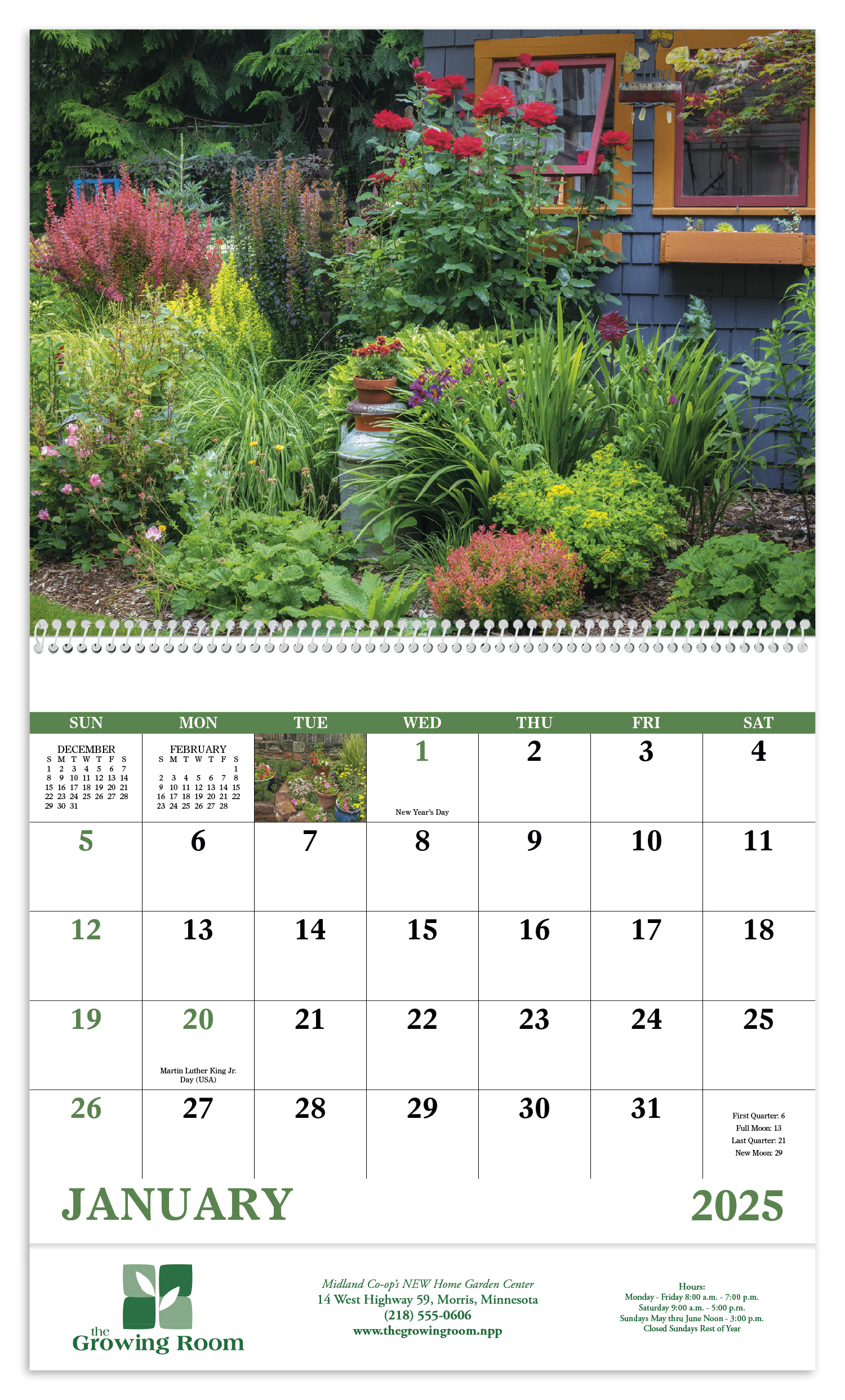 Good Value™ Garden Walk - Spiral Calendar 3
