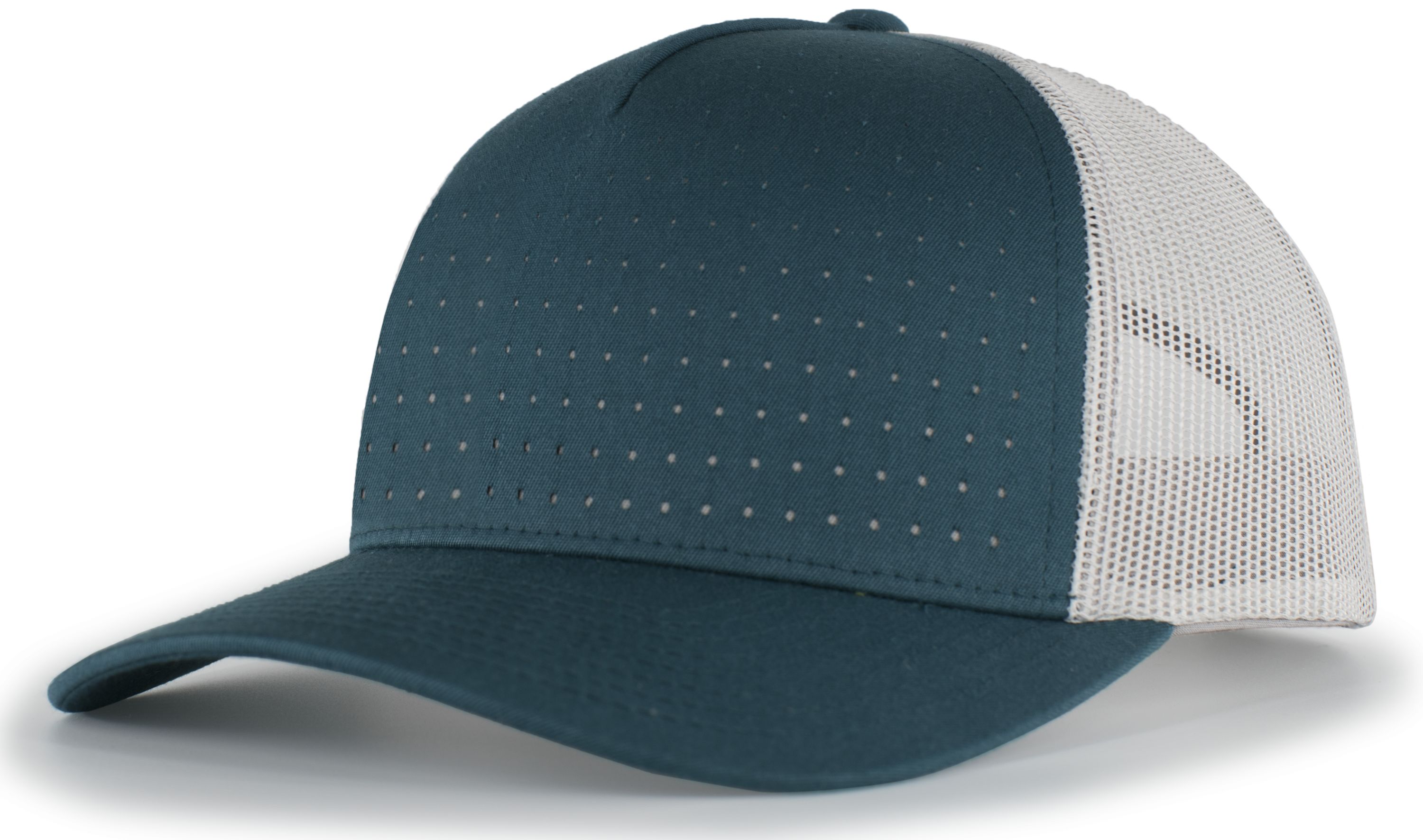 Perforated 5-Panel Trucker Snapback Cap 16