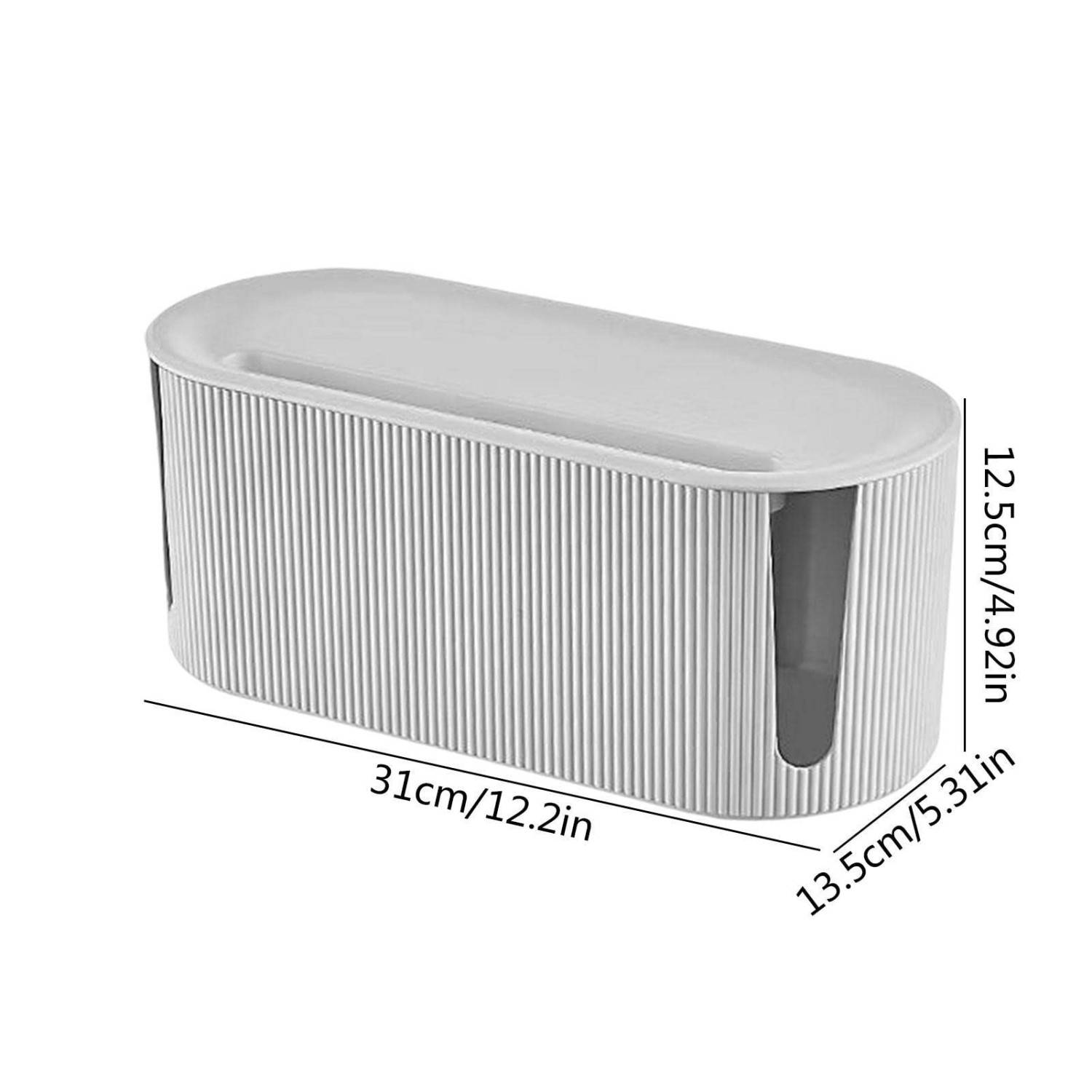 Desk PP Cable Management Storage Box 5