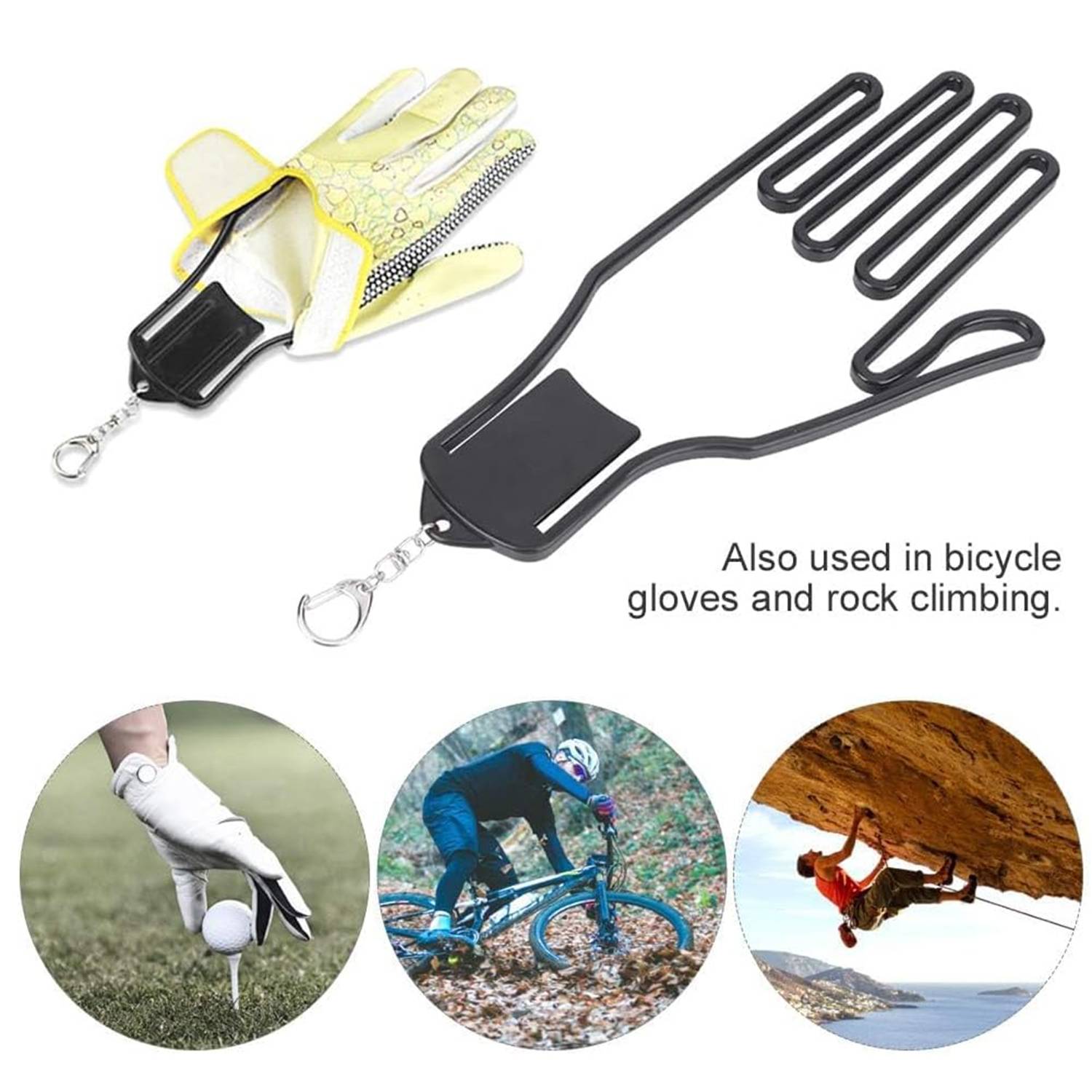 Portable and Sturdy Golf Glove Hanger With Buckle 6