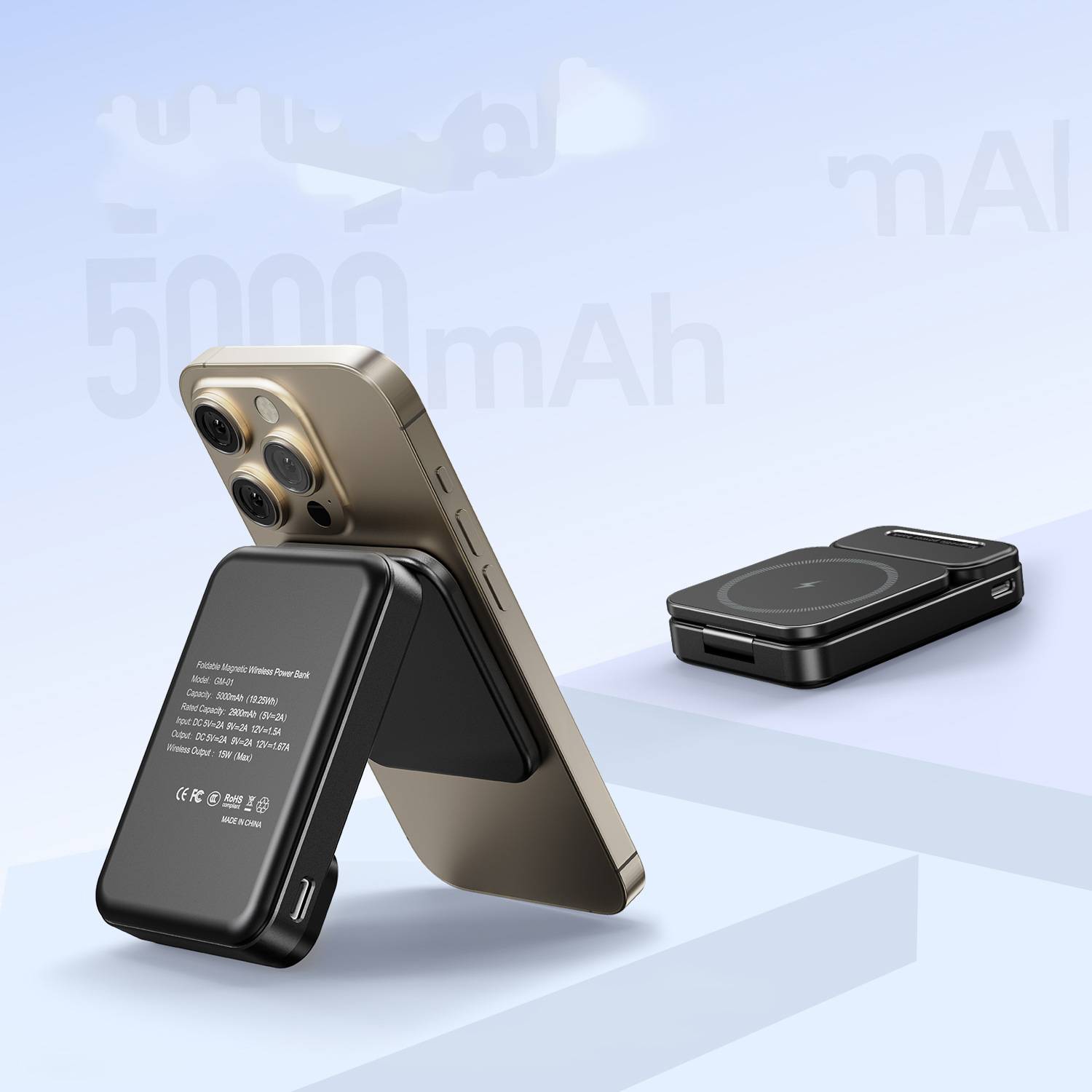 KC certification 15W wireless charger cellphone mount 3