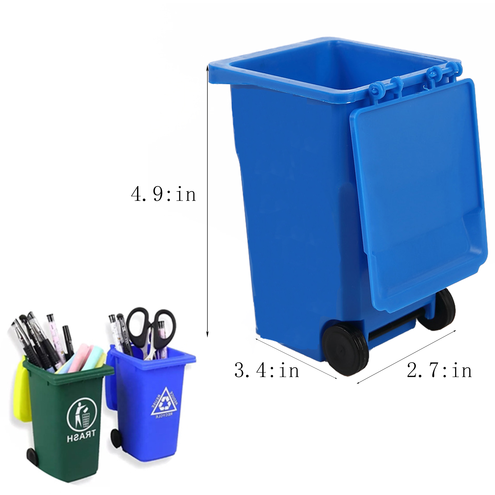 Small Trash Can Shaped Pen Holder 2