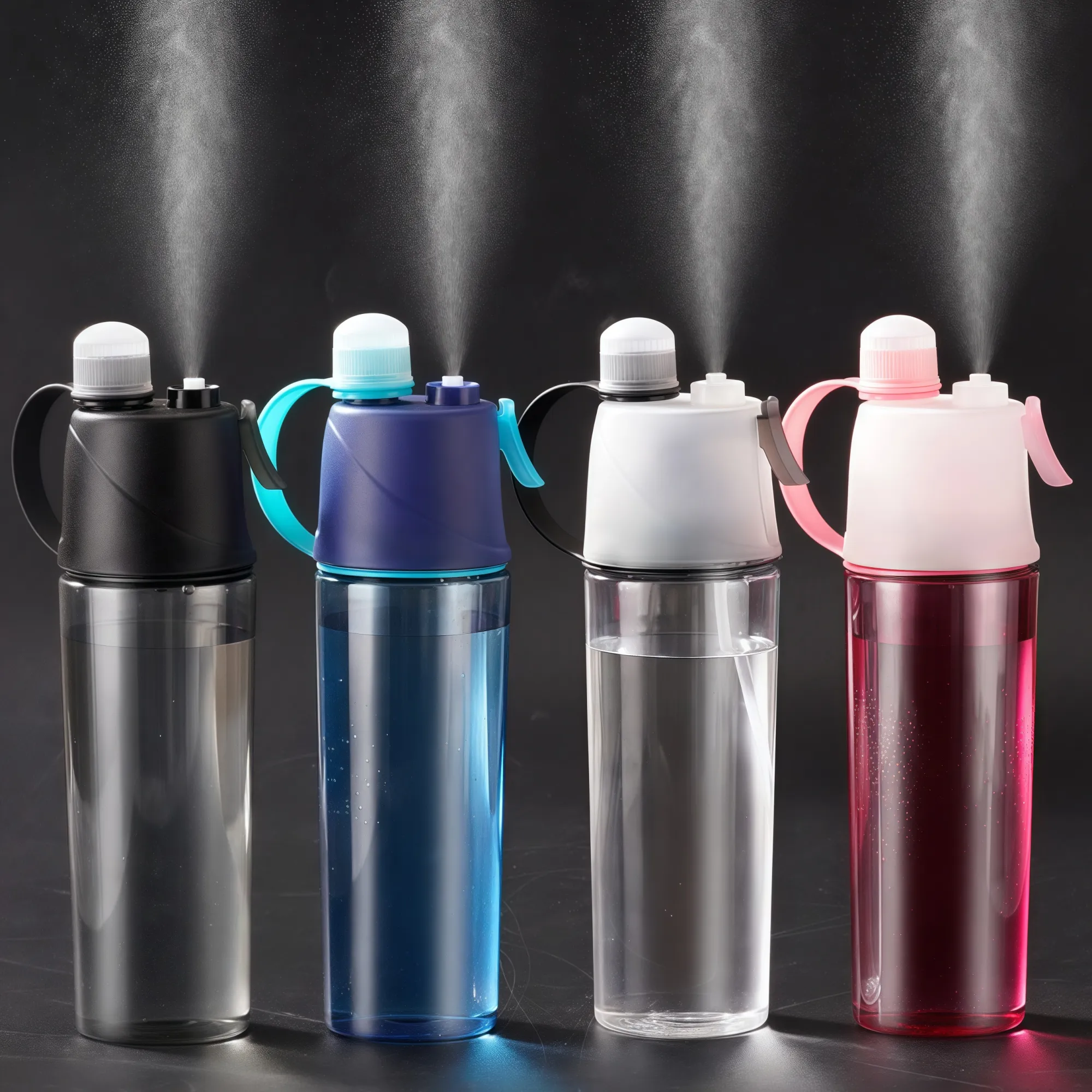 Misting Water Bottle, 2-in-1 Mist and Sip Bottles 2