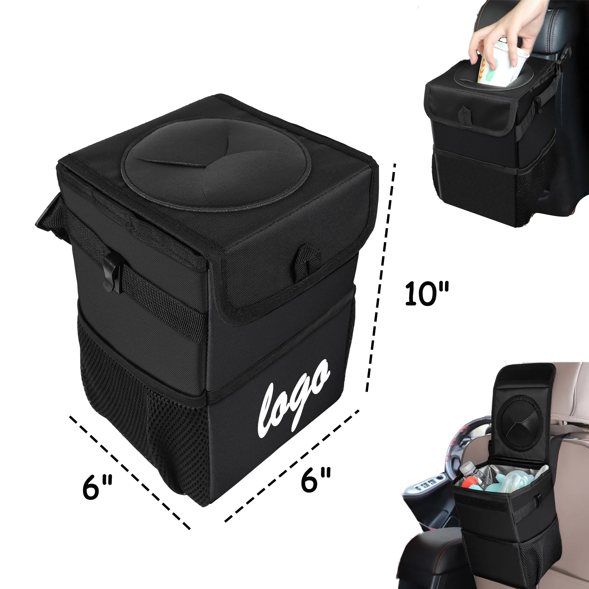 MOQ 30 Car Trash Can Multifunctional Foldable Storage Box 20 3