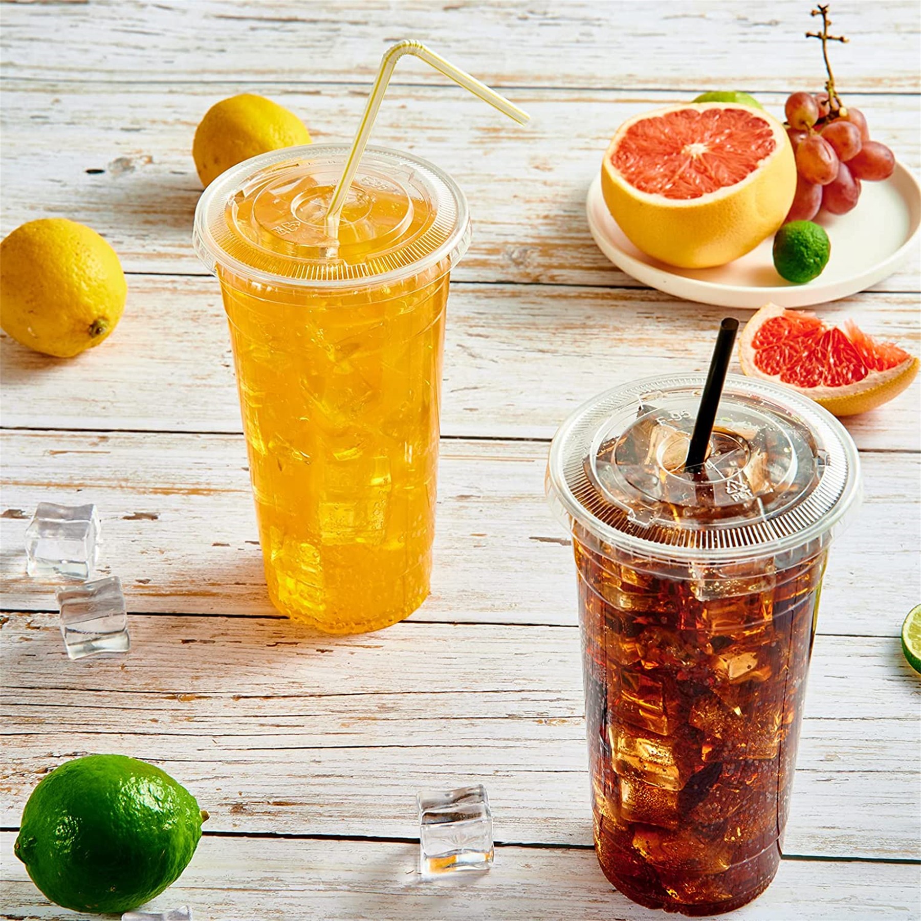 16Oz Crystal Clear Pet Cup With Lid 7