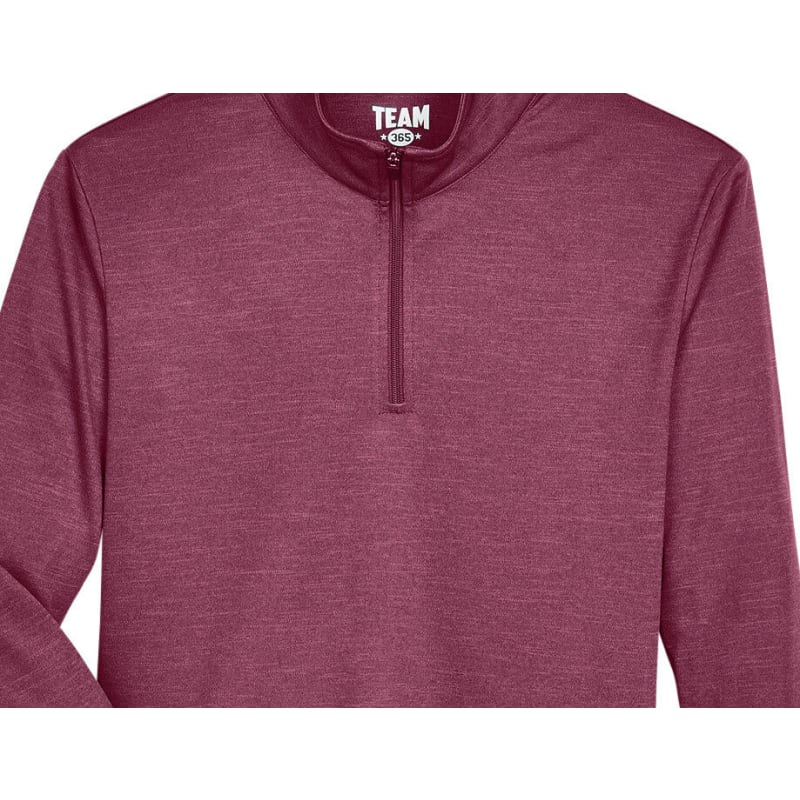 Team 365 Youth Zone Sonic Heather Performance Quarter-Zip 11