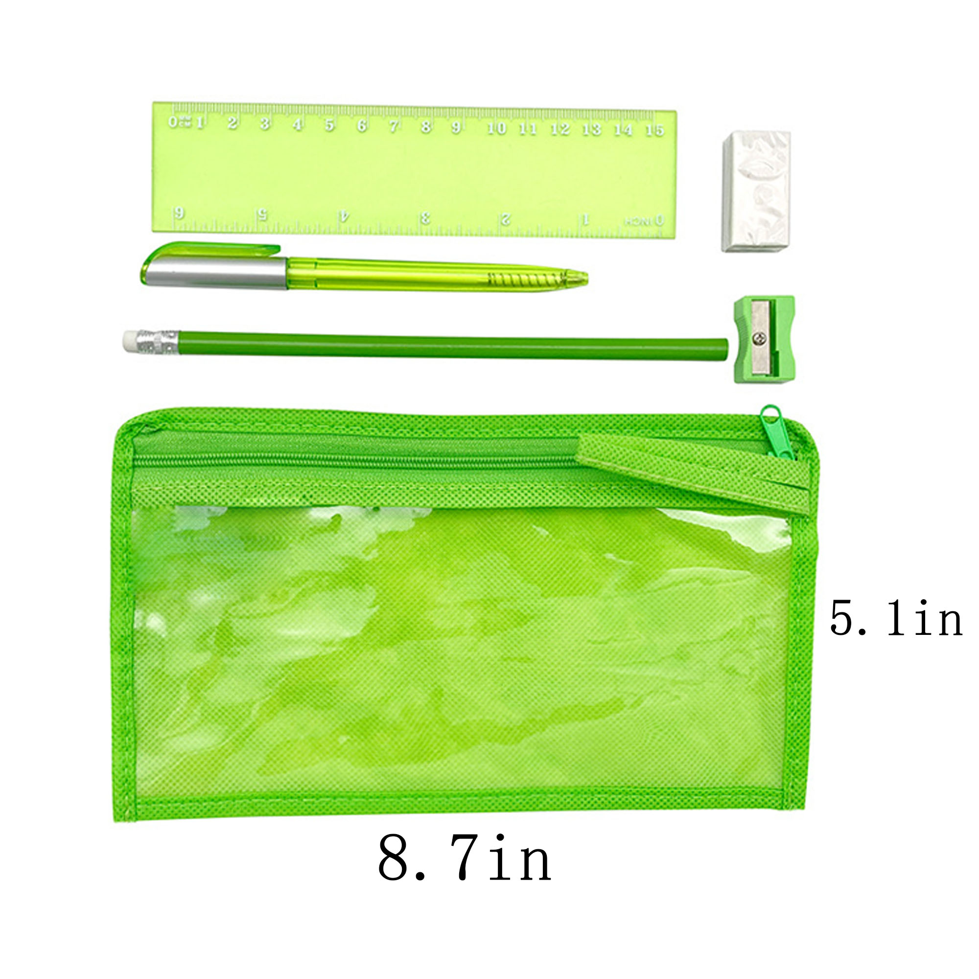 Tpr Compact Pencil Case With Complete Writing Set 3