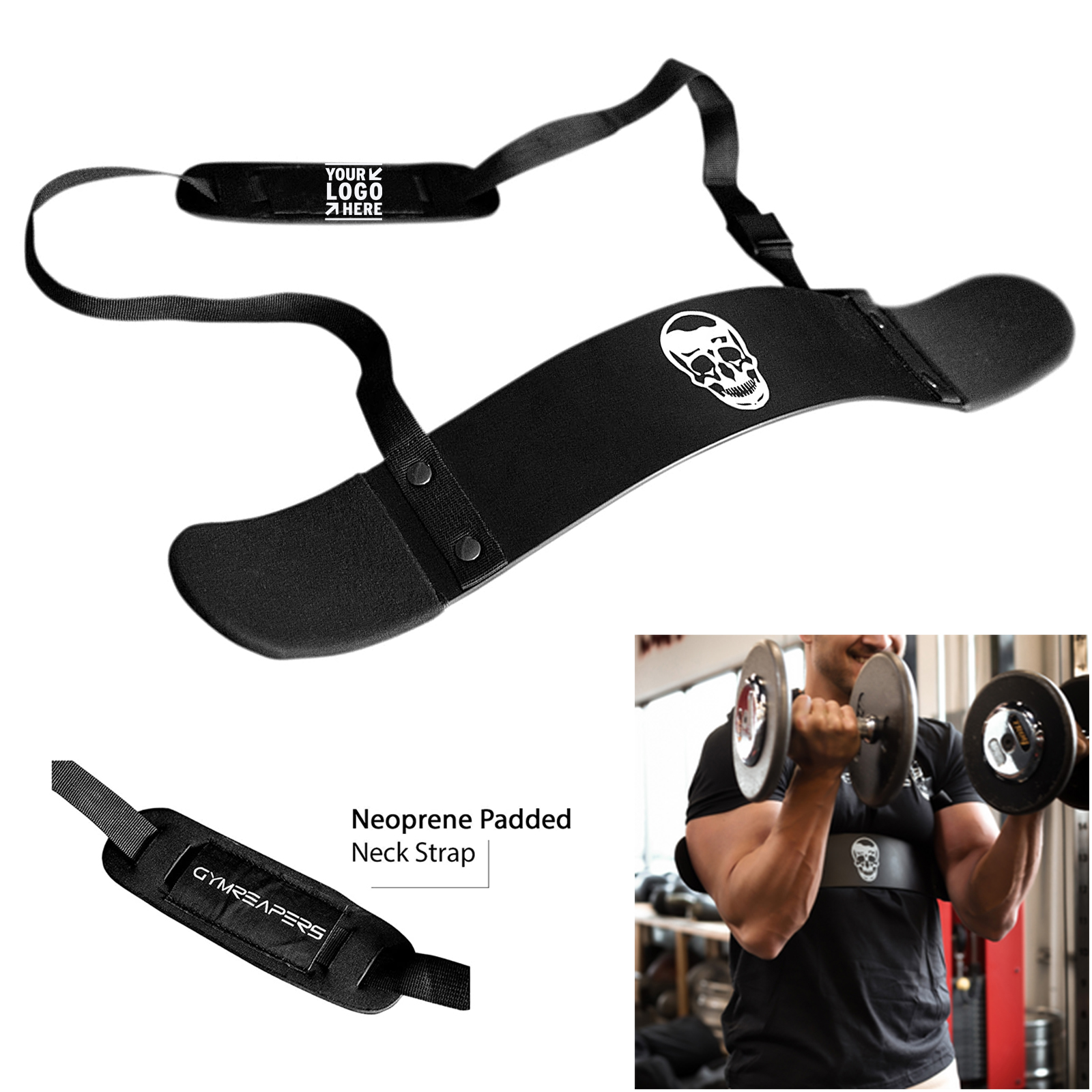 Bicep Black Curl Isolator Bicep Arm Blaster 2