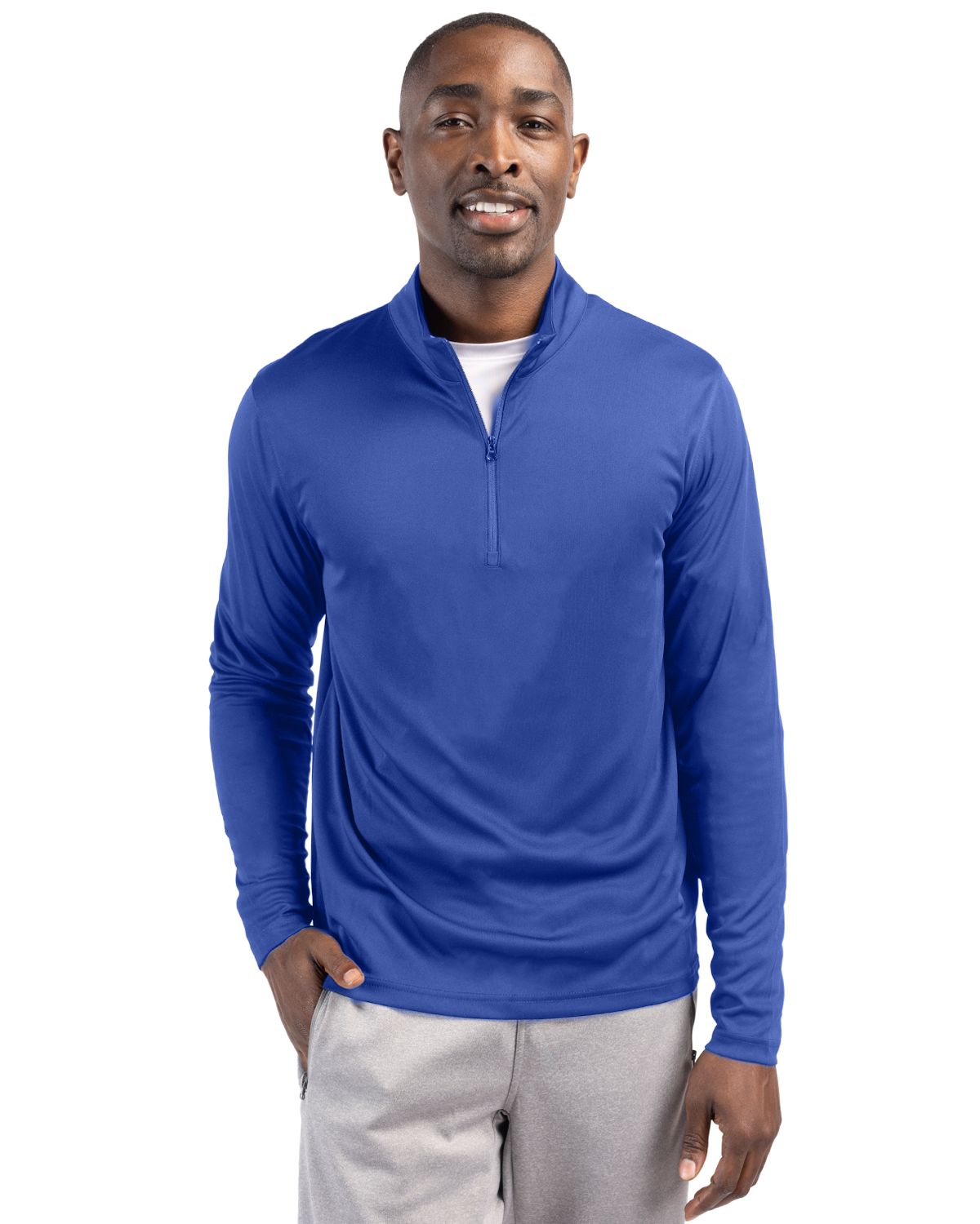 Clique Spin Solution-dyed Performance Interlock Mens Half Zip 22