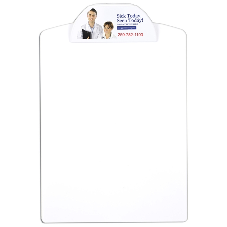 "Dwight FC" Letter Size Clipboard with PhotoImage ® Full Color Imprint* on Clip 8