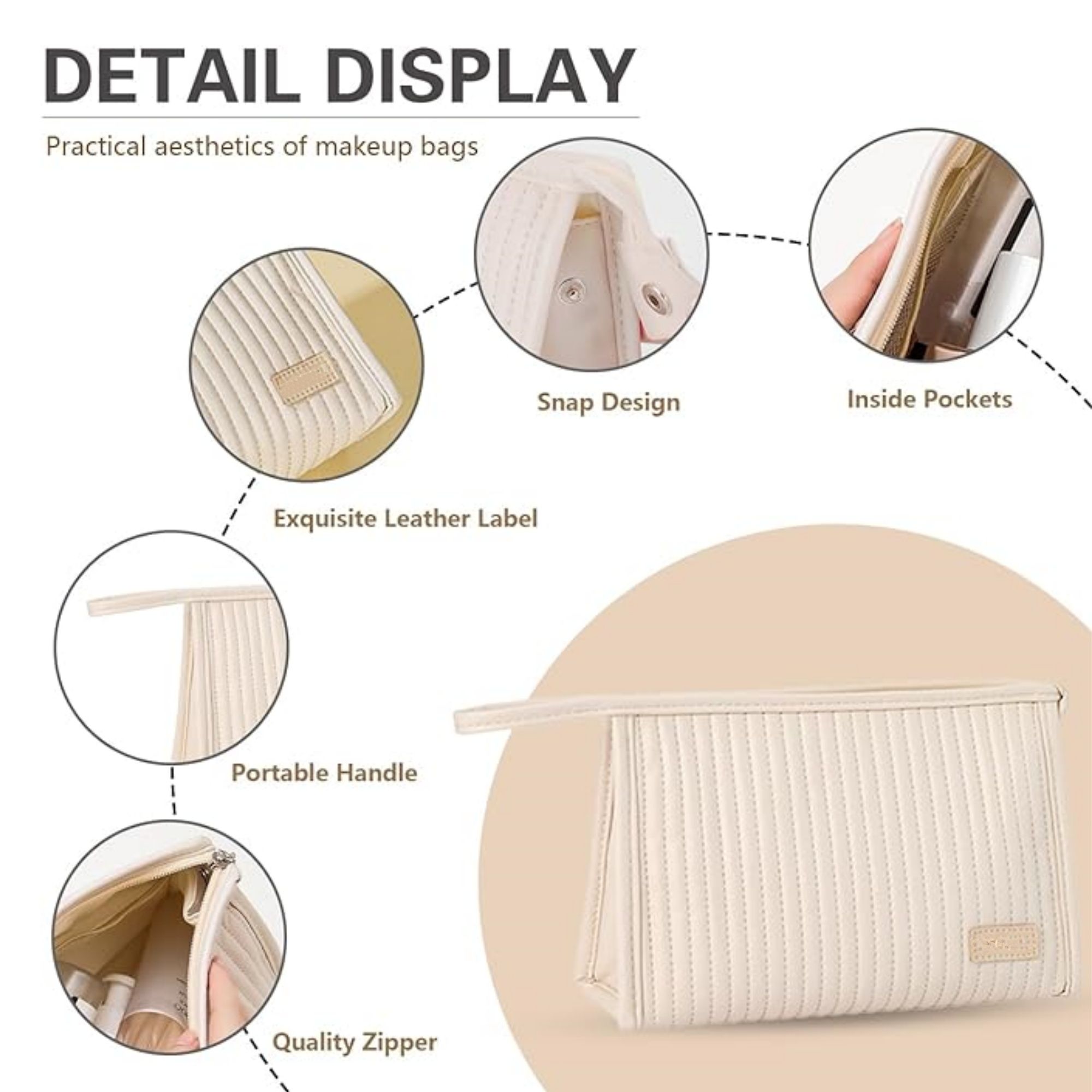 Compact Large Capacity Makeup Bag 2