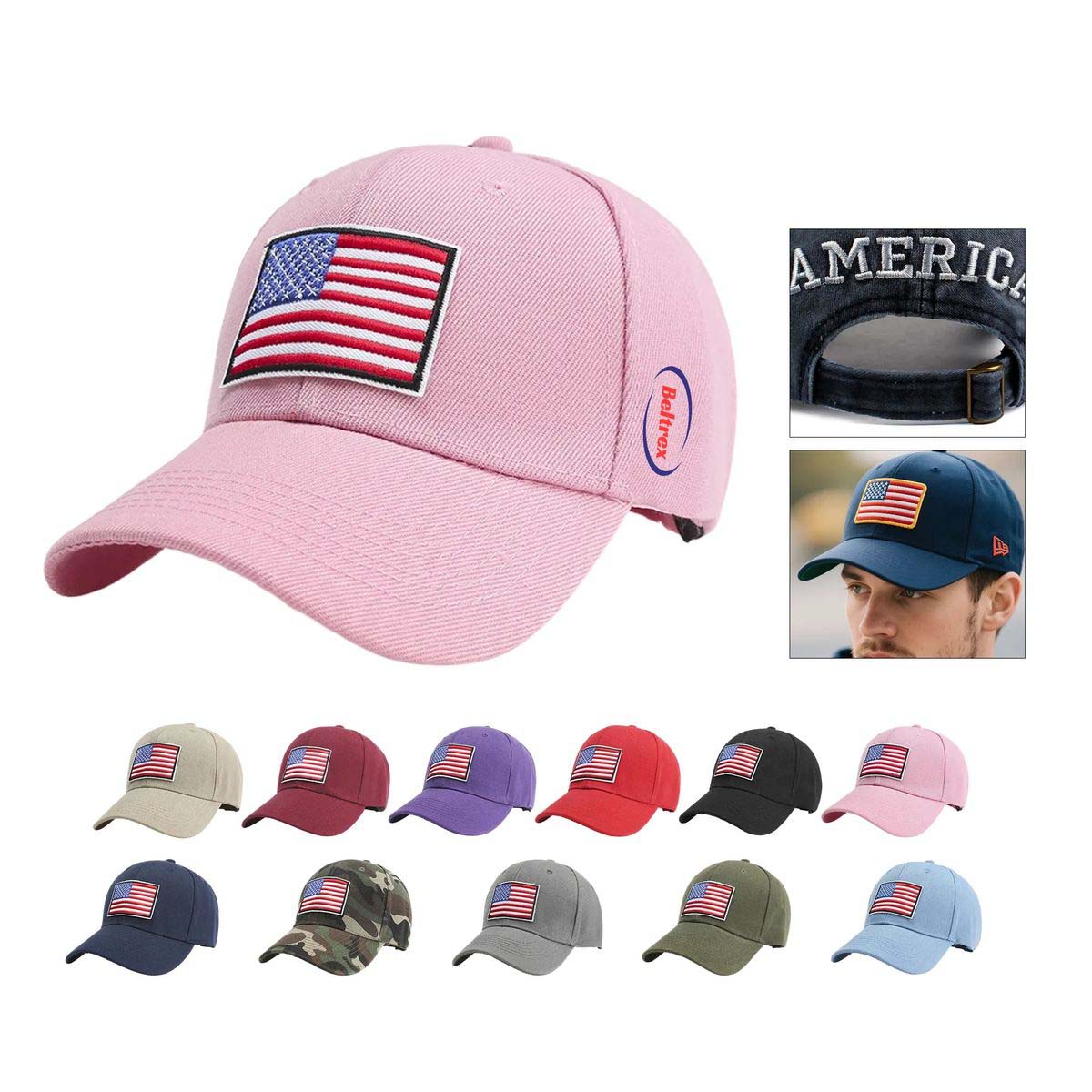 Adjustable American Flag Cap for Outdoor Wear 5