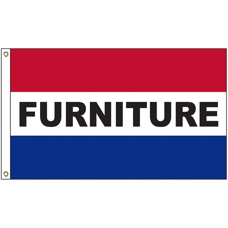 Furniture 3' x 5' Message Flag with Heading and Grommets 2
