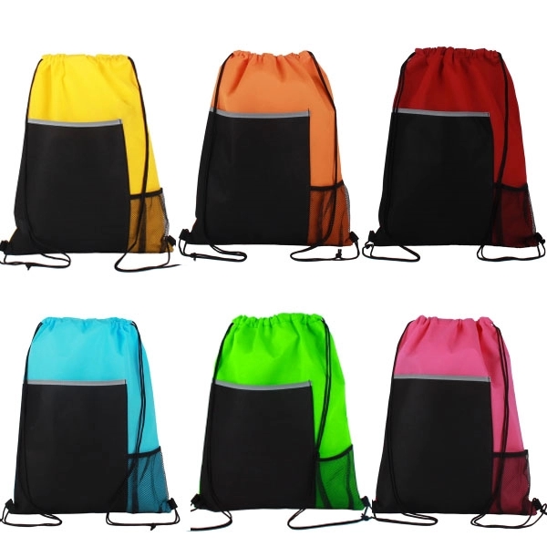 Non-Woven Pocket Drawstring Sports Pack 11