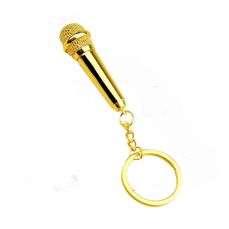 Metal Microphone Keychain 3