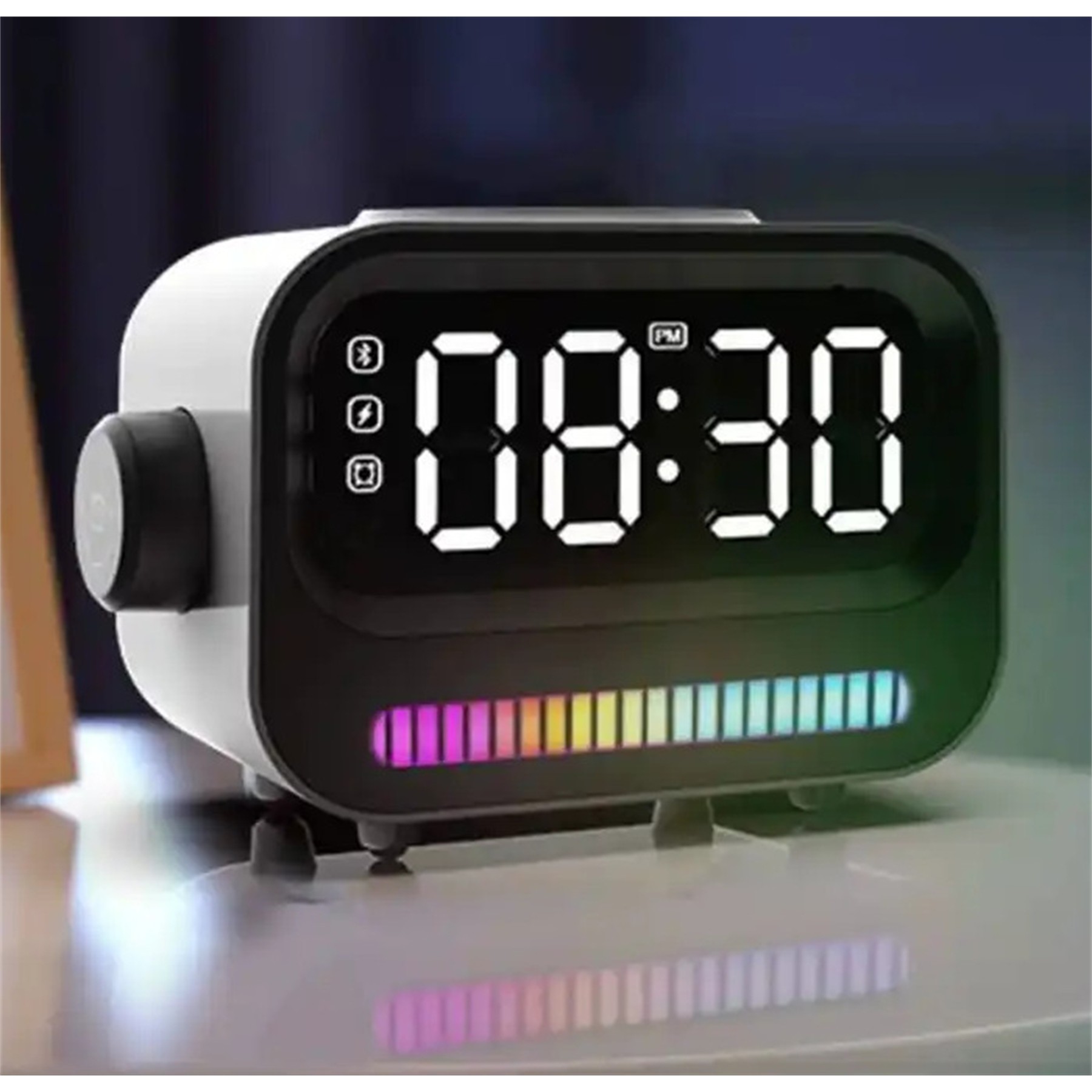 15W Wireless Charger with Alarm Clock and Speaker 6