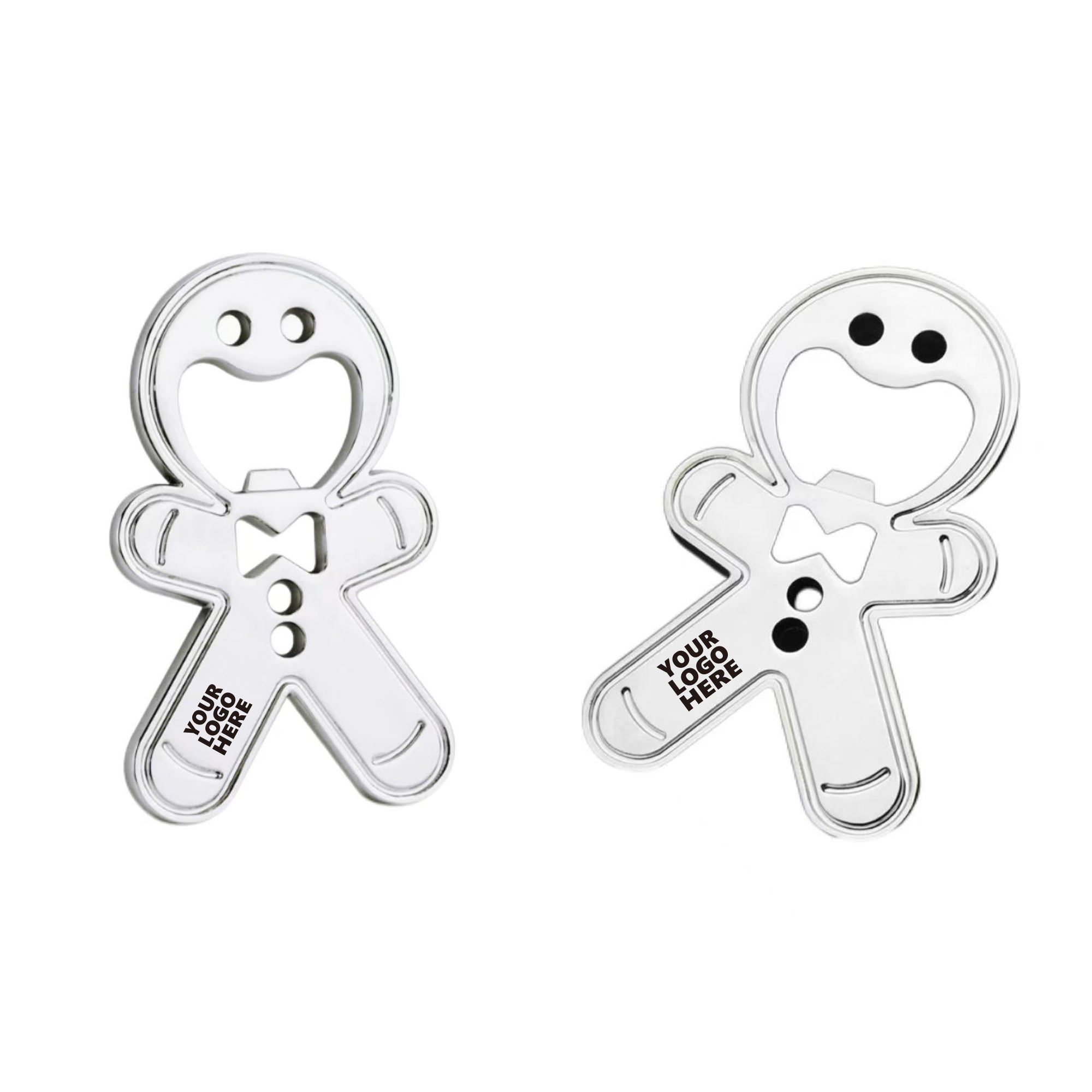 Gingerbread Man Shaped Fridge Sticker Bottle Opener 2