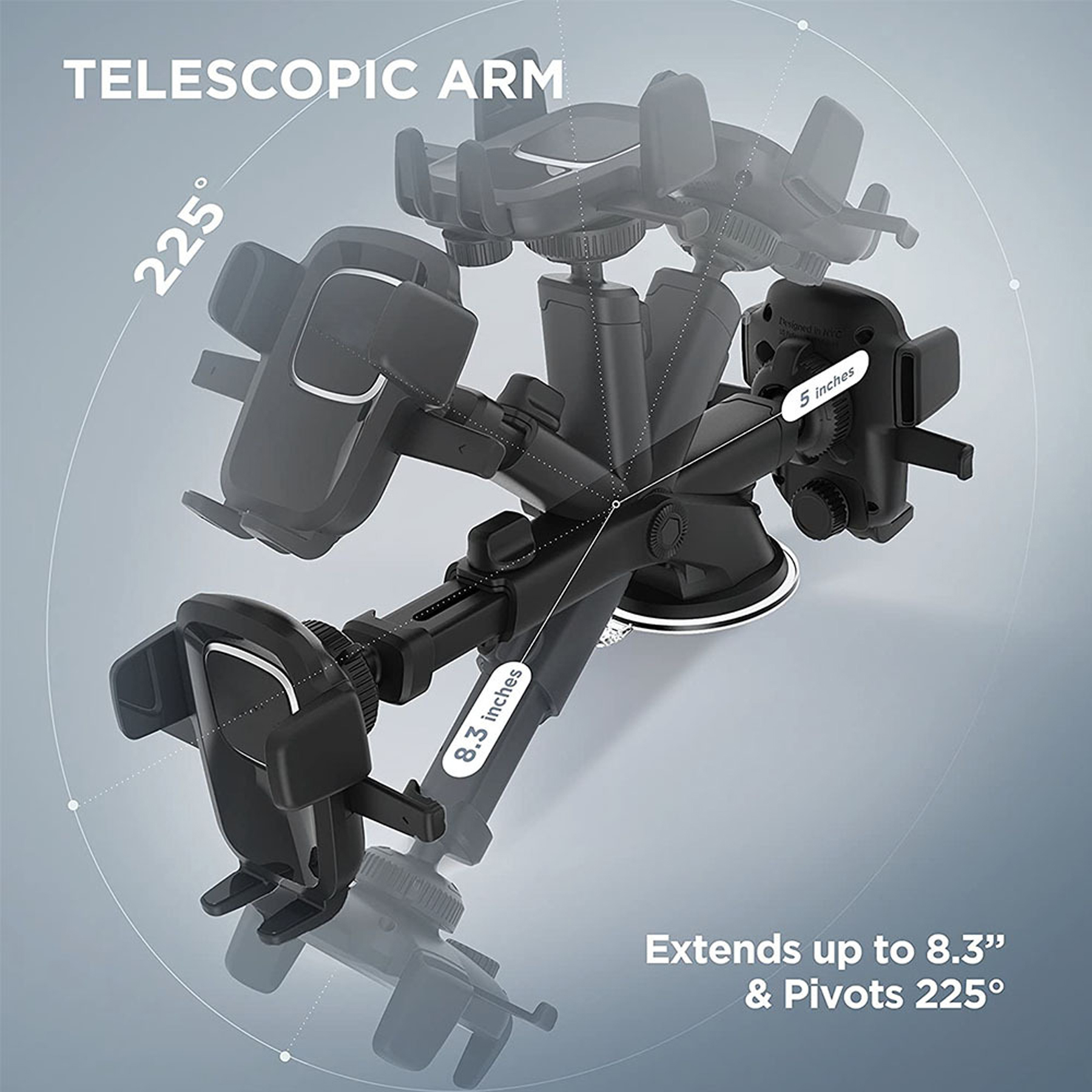Universal Car Phone Mount for Dashboard and Windshield 4