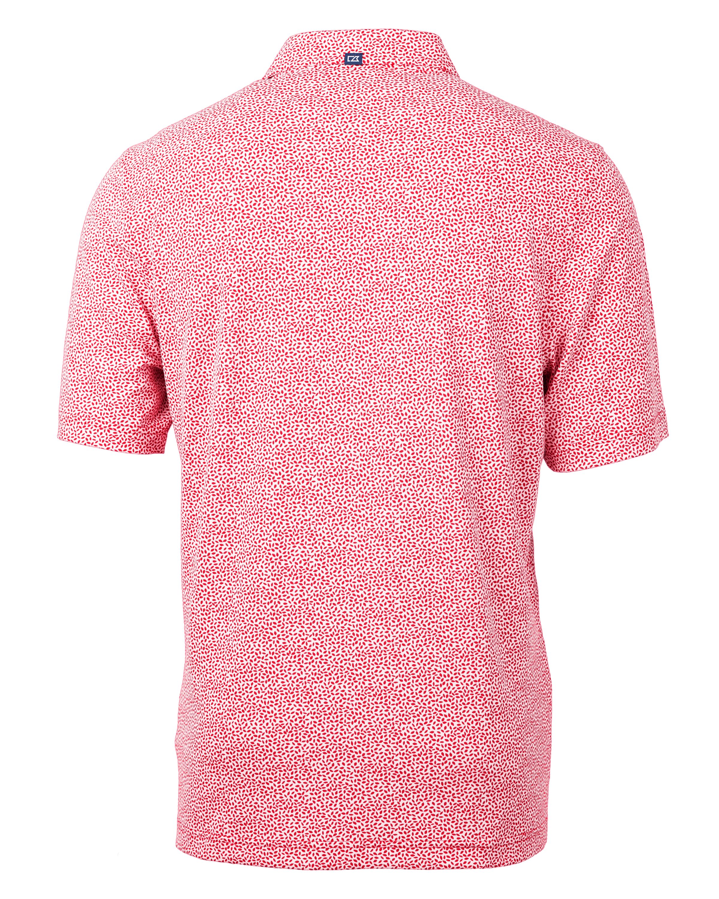 Cutter & Buck Virtue Recycled Botanical Print Featherlight Pique Mens  Polo 18