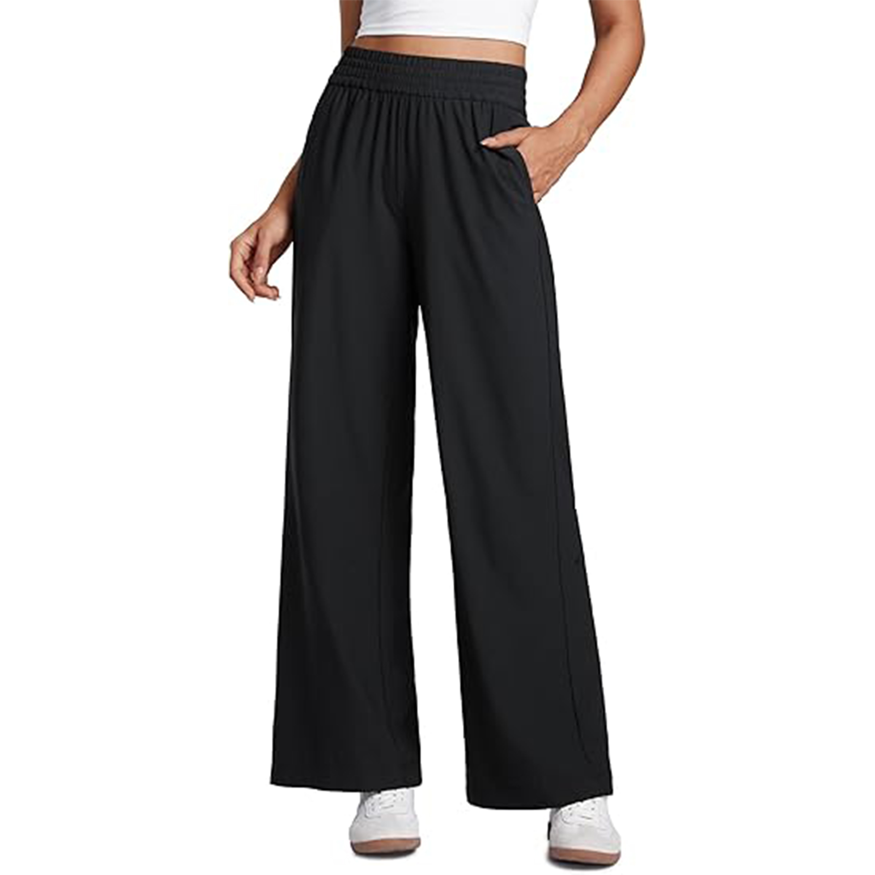 Lightweight Drapey Wide Leg Pants 3
