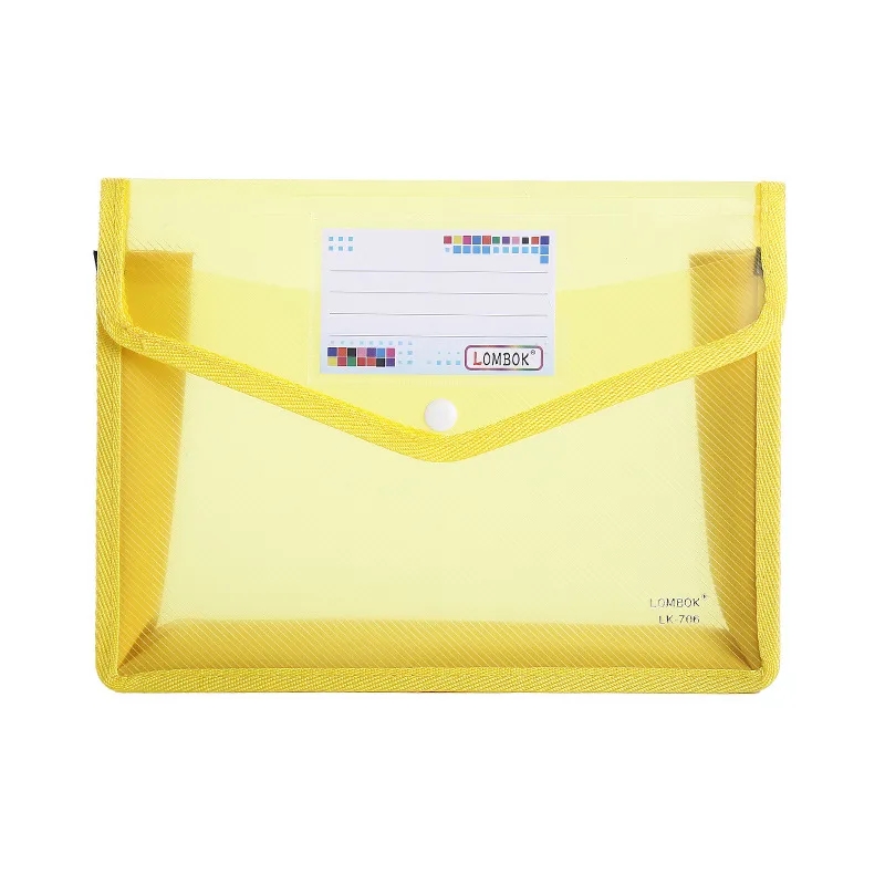 A4 Size Document Storage Bag with Snap Button 3