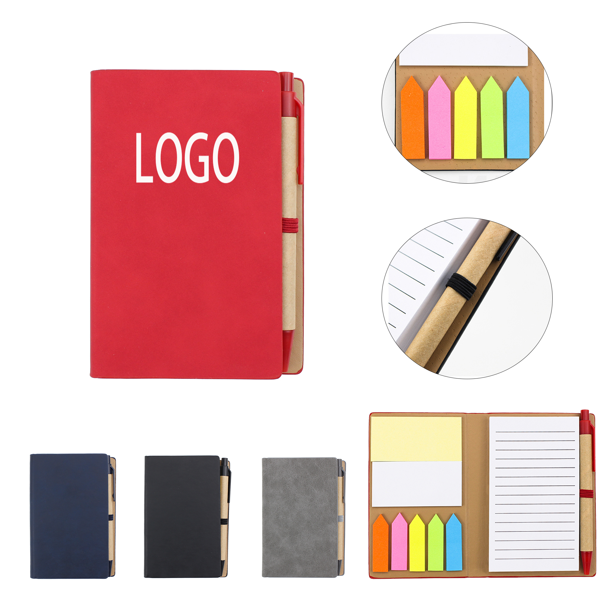 MOQ:10pcs A6 Notebook With Pen Loop 2