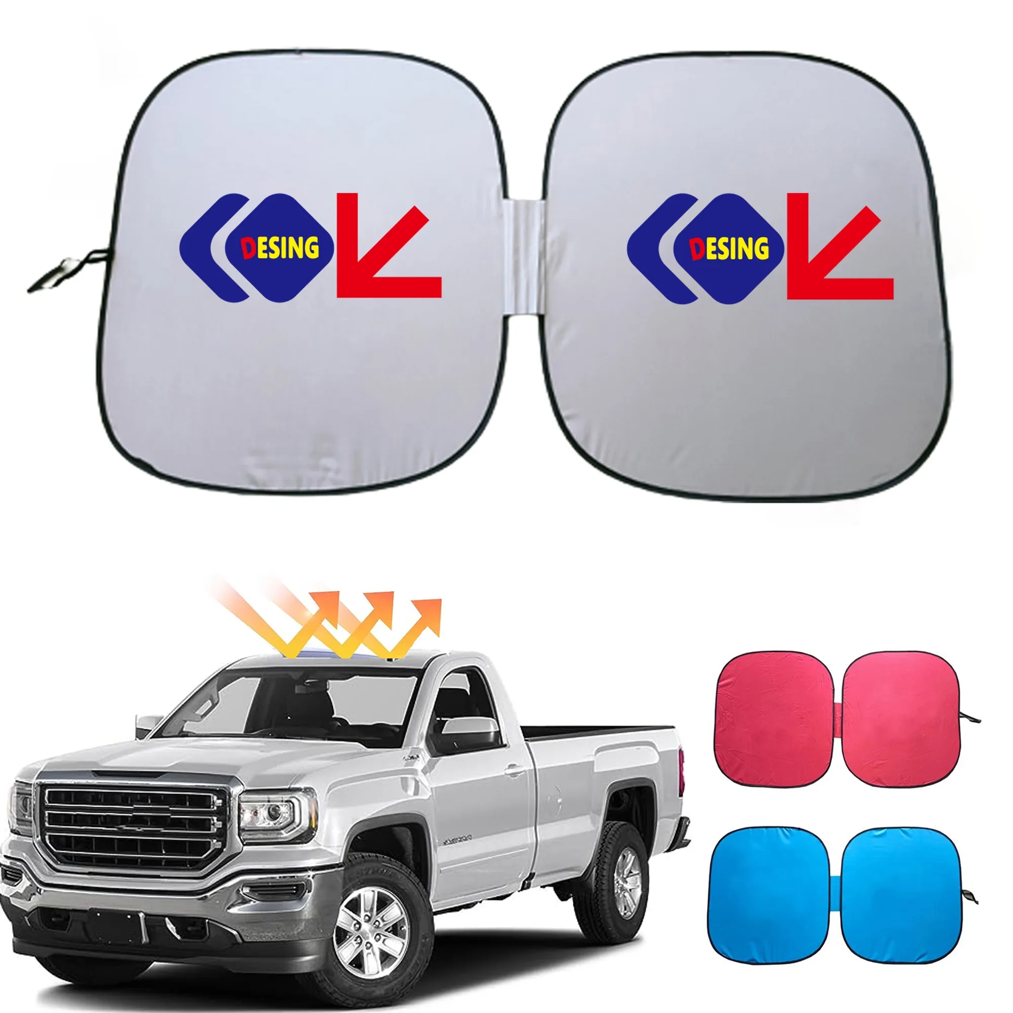 Rush Servise Full Color Folding Car Windshield Sunshade 4