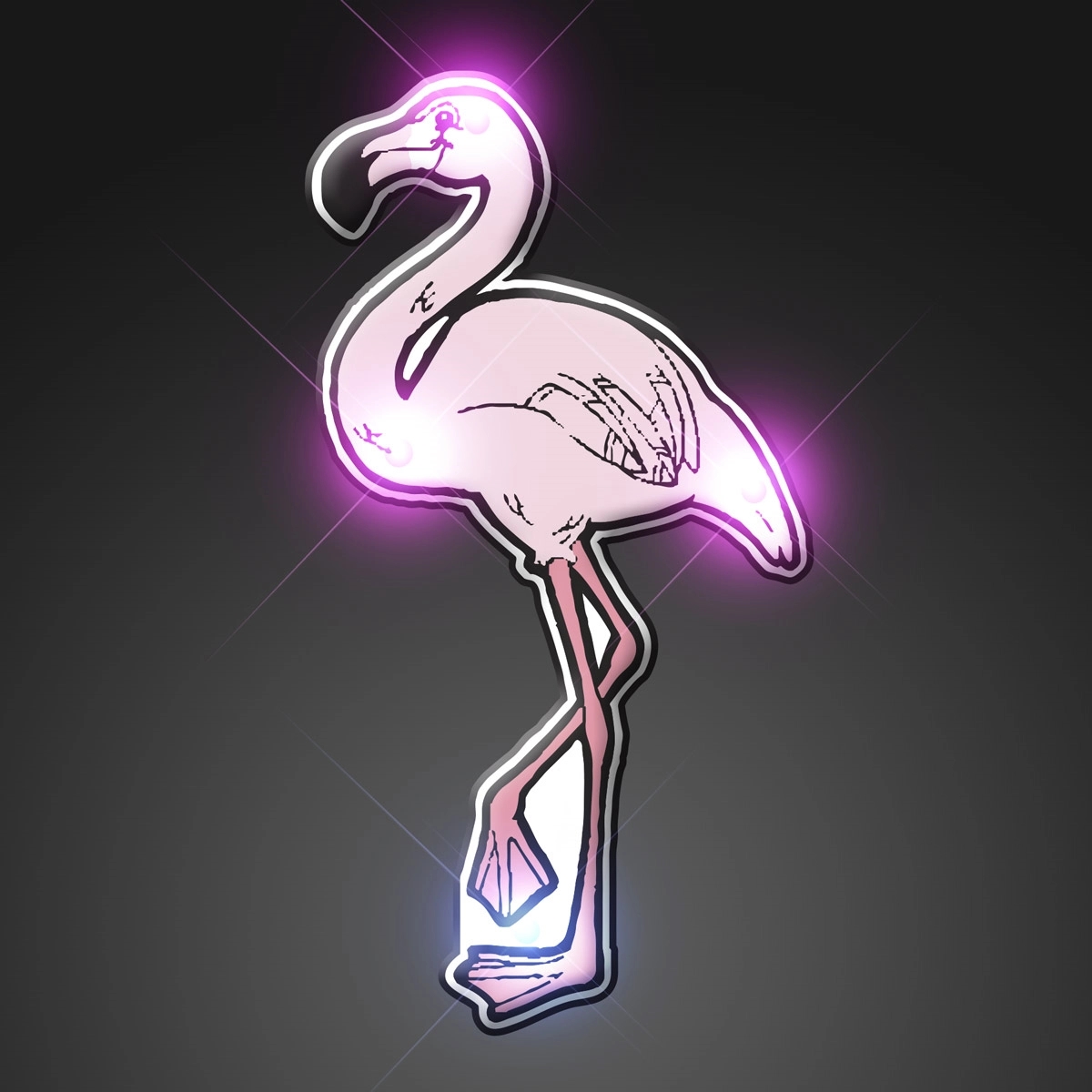 Flamingo Flashy Blinky Lights 3
