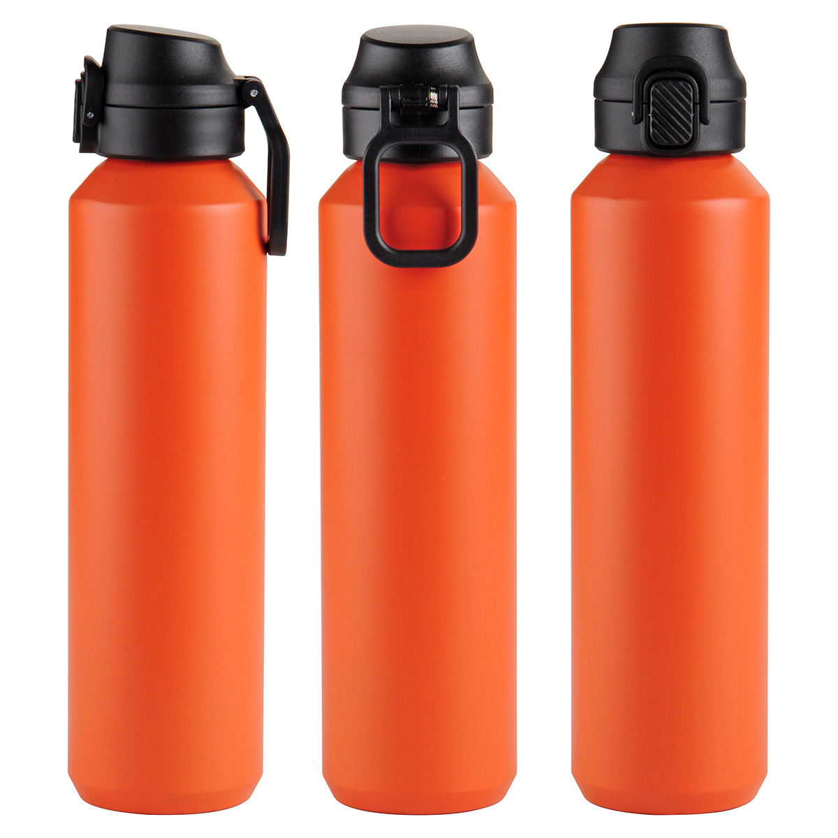 Nexus 27 oz Recycled Aluminum Bottle with Flip-Top Lid and Carabiner 13