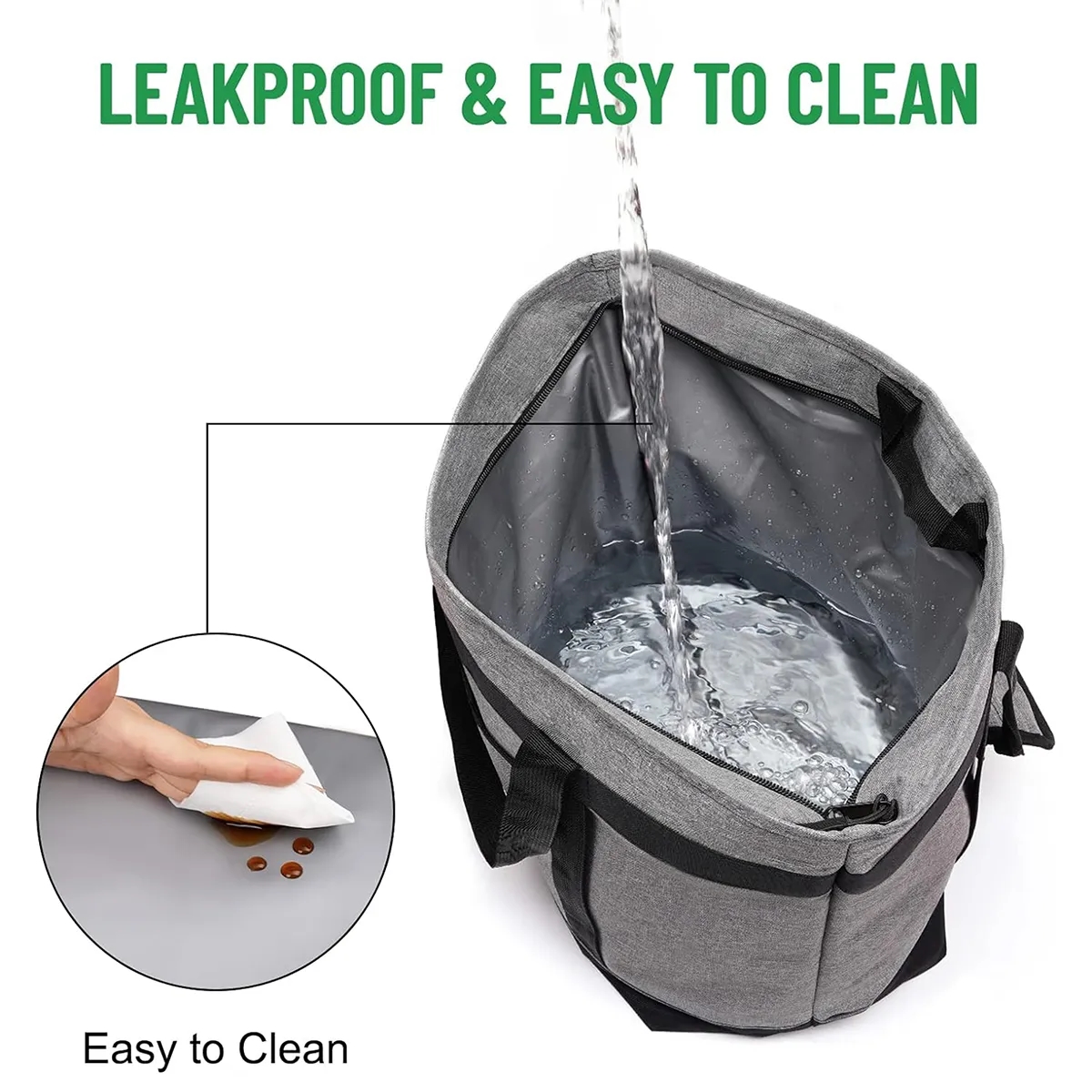 Large Folding Waterproof Insulated Camping Picnic Bag 5
