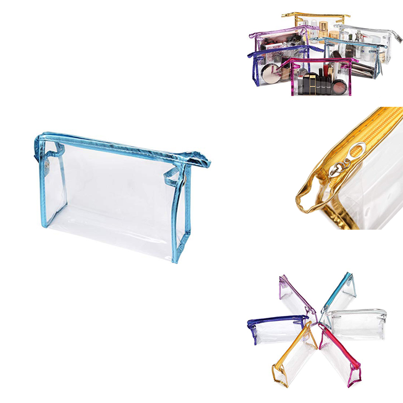 Portable Transparent Waterproof Cosmetic Bag/Makeup Tool Organizer Bag 2
