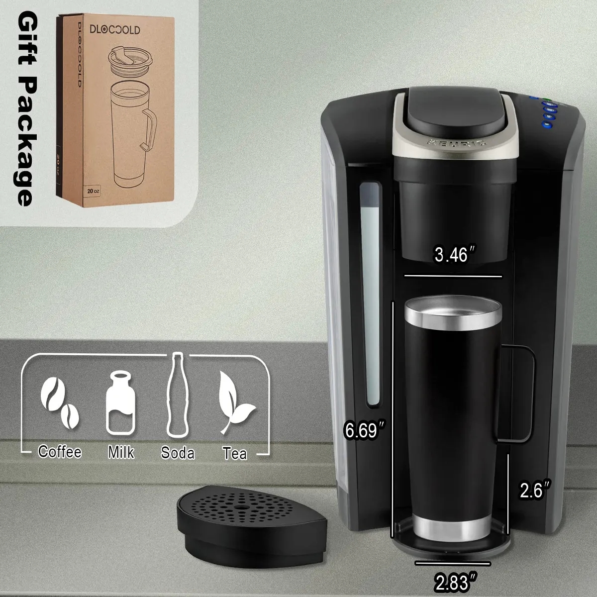 Insulated Coffee Mug with Handle Stainless Steel 2