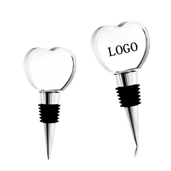 Heart Shape Crystal Bottle Stoppers 2
