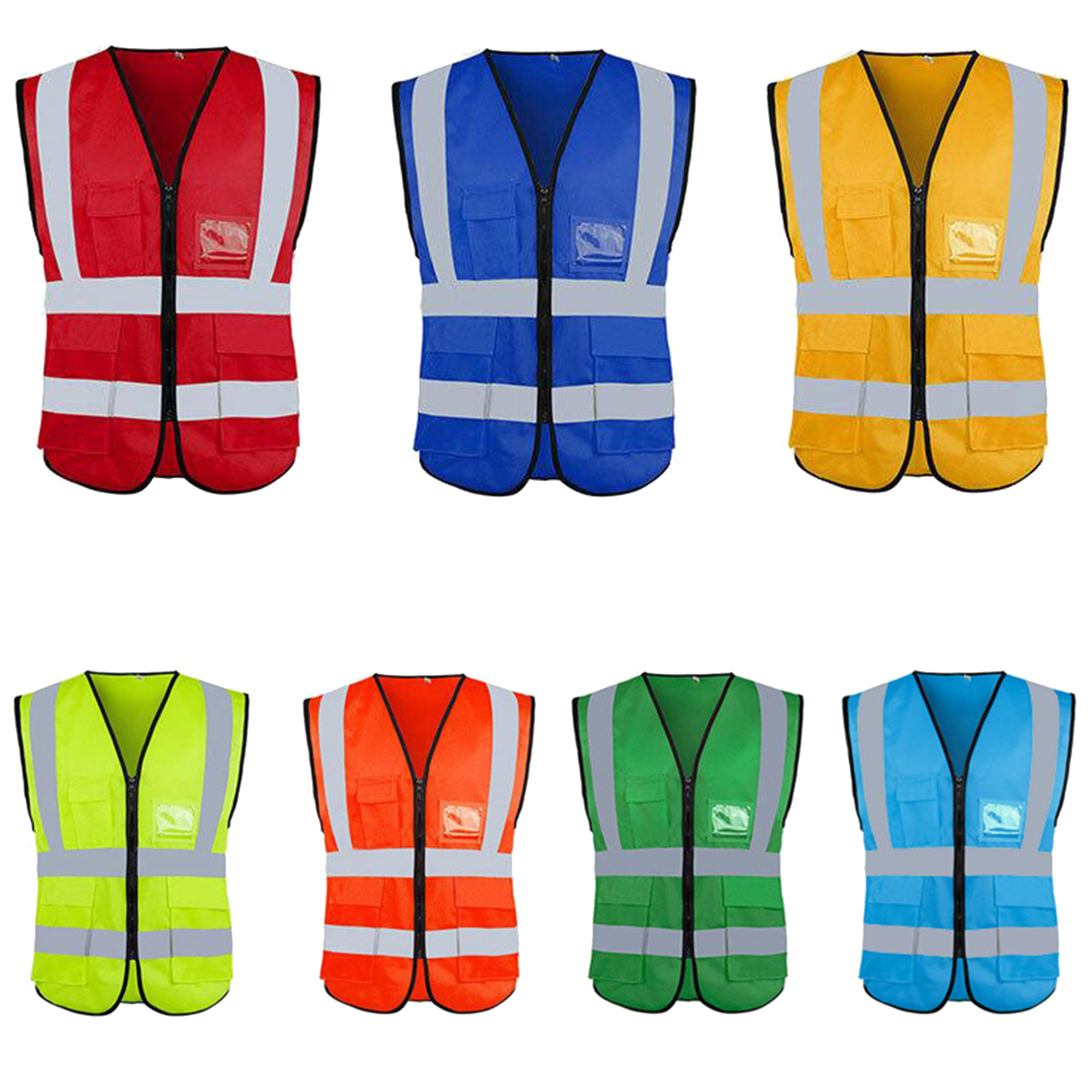 Premium Reflective Safety Vest With Multiple Pockets And Card Holder 5