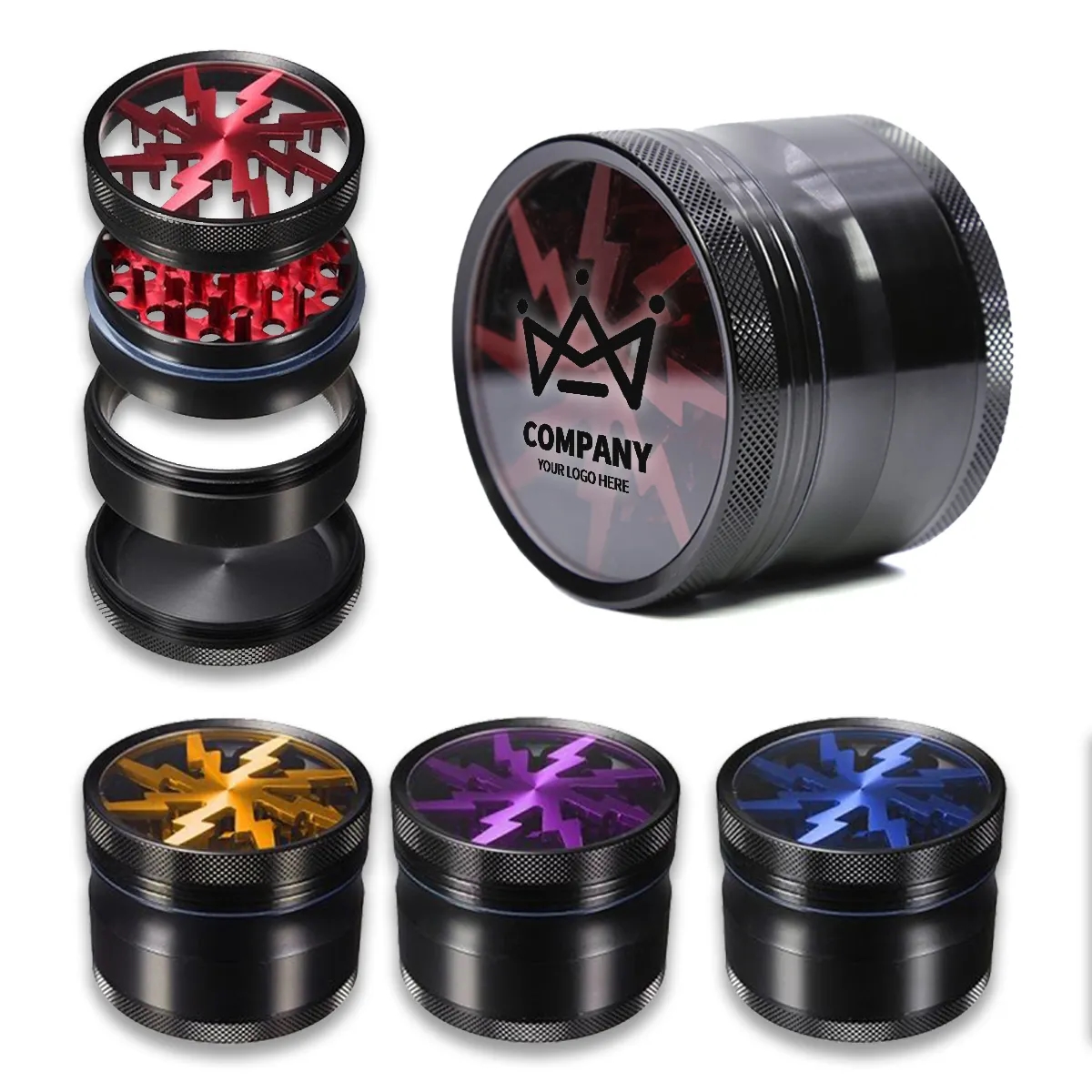 Portable Lightning Grinders with Herb Sifter 2