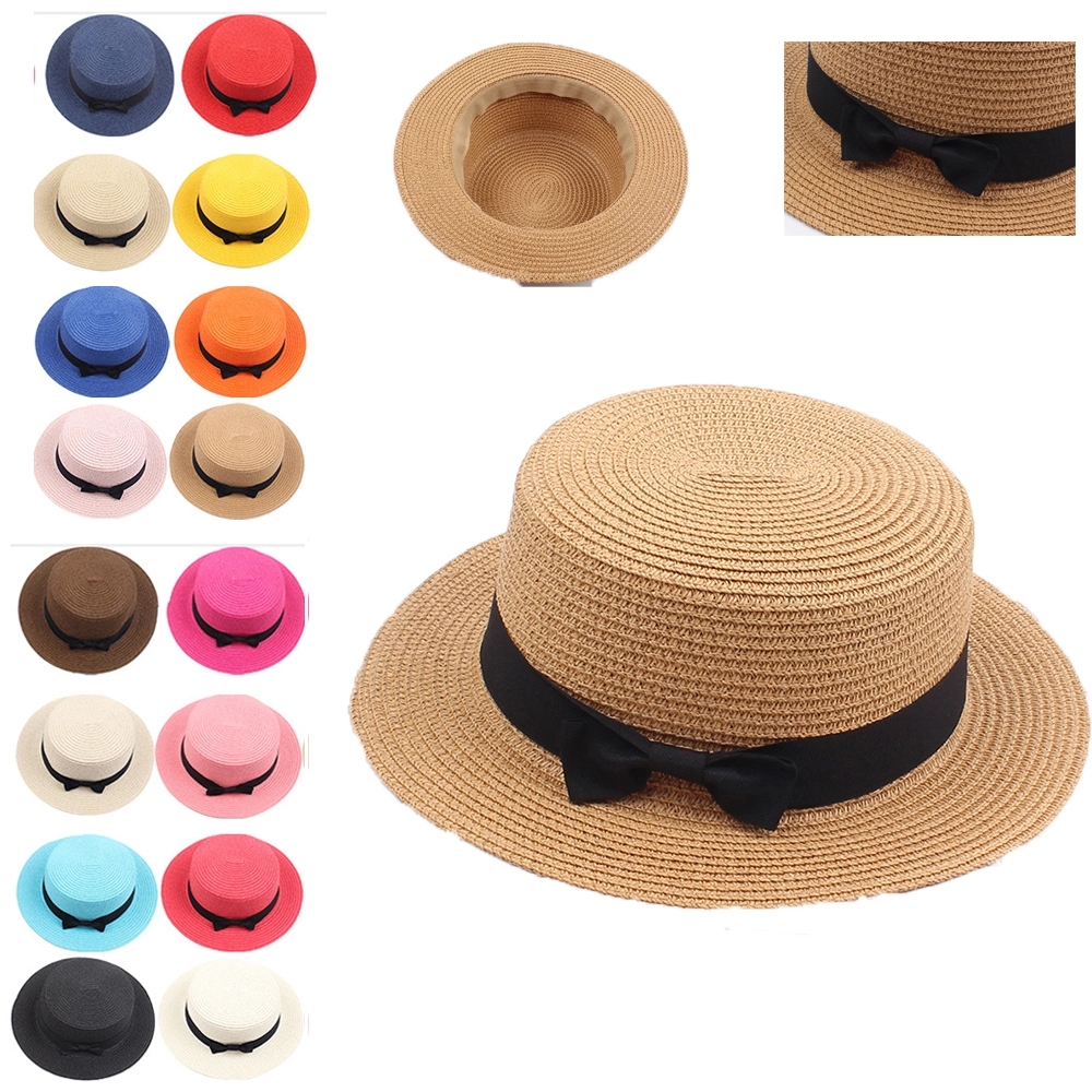 Sun Protection Beach Bowknot Straw Hat 1