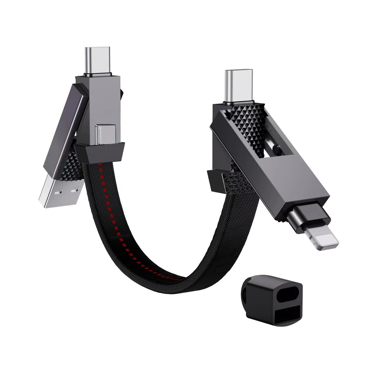 Magnetic 4 in 1 Fast Charging Lanyard Data Cable 5