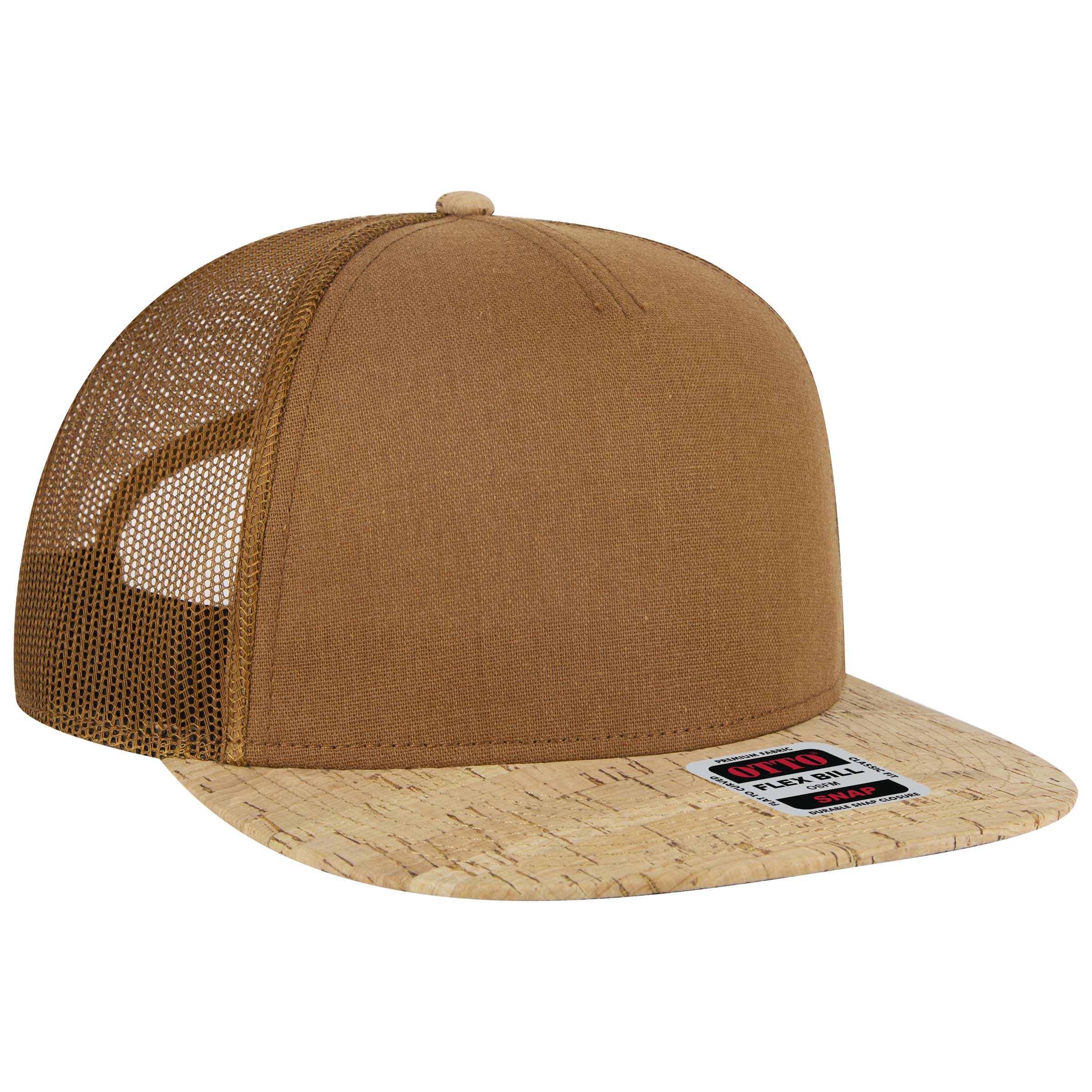 OTTO CAP® OTTO SNAP 5 Panel Pro Style Mesh Back Trucker Snapback Hat 50
