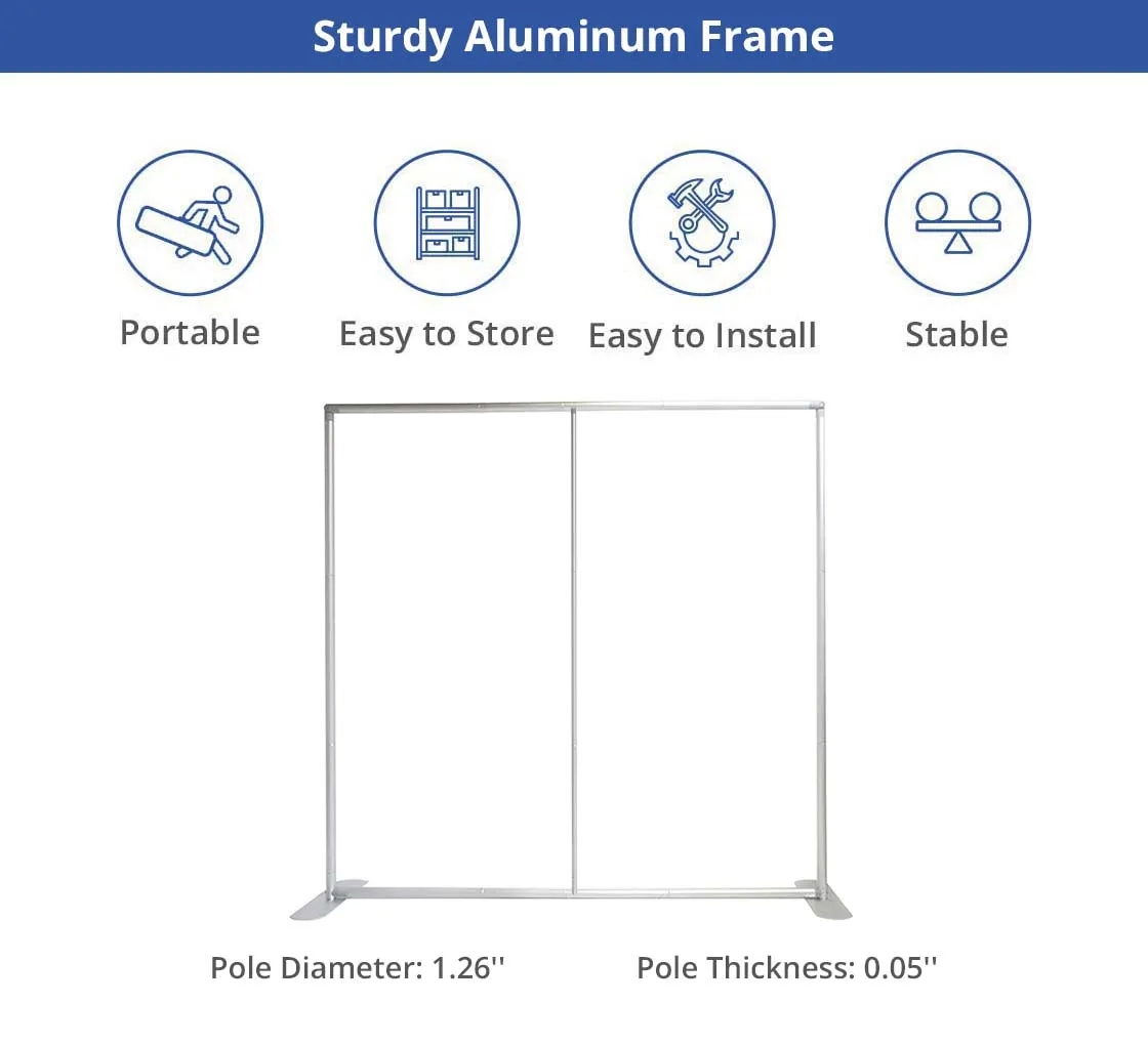 Pillow Case Backdrop Straight - Hardware only (20' x 10') 4