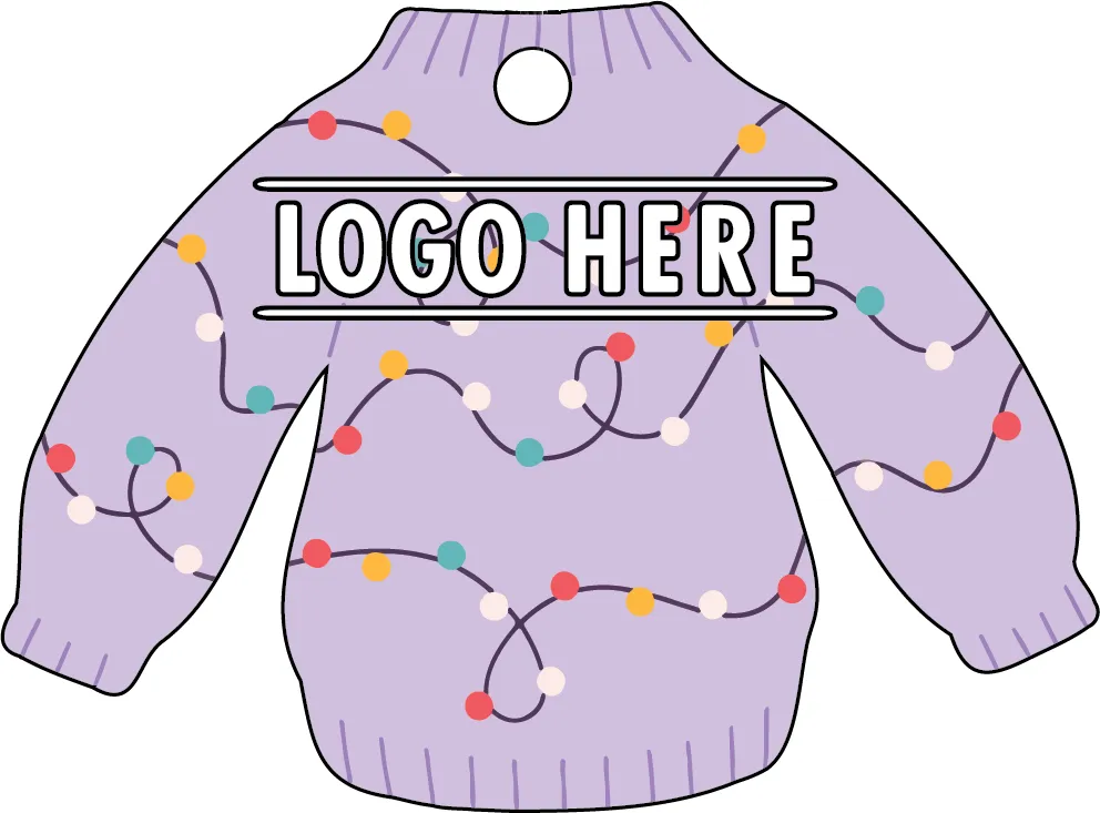 Full Color Acrylic Ornaments - Sweater with Lights