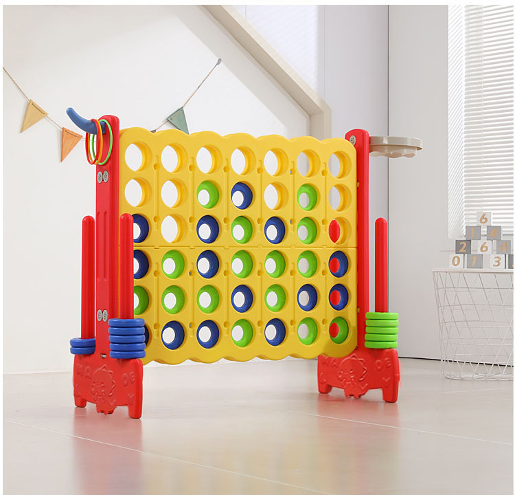 4-to-Score Game Set, 4-in-A-Row Jumbo w/Basketball Hoop 5