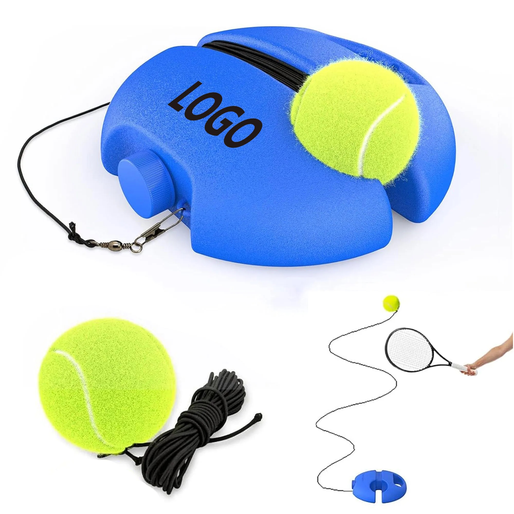 MOQ 50PCS Solo Tennis Training Equipment With String Ball 1
