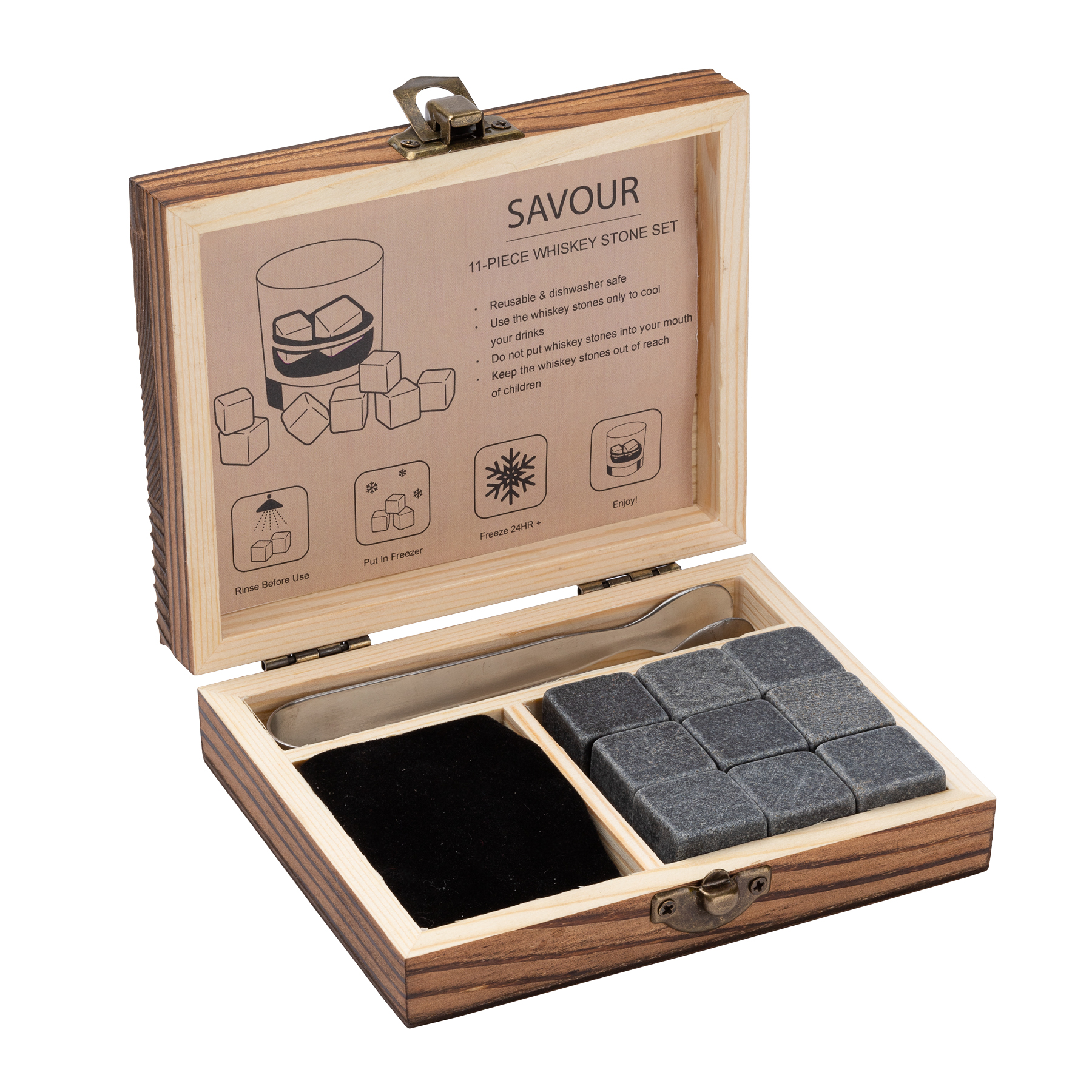 Savour 11-Piece Whiskey Stone Set 2