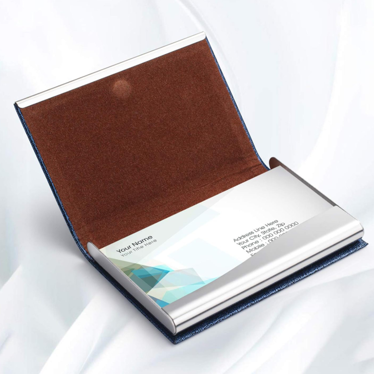 Fabric Hardcover Notebook with Diagonal Pocket Cover 5