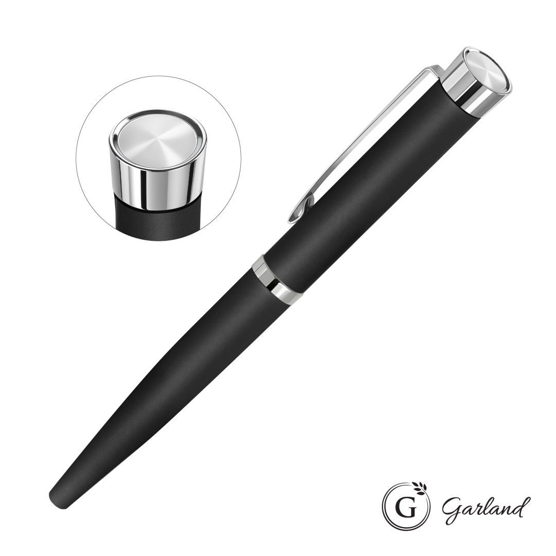 Garland® Executive Color Custom Emblem Rollerball Pen-Chrome 6